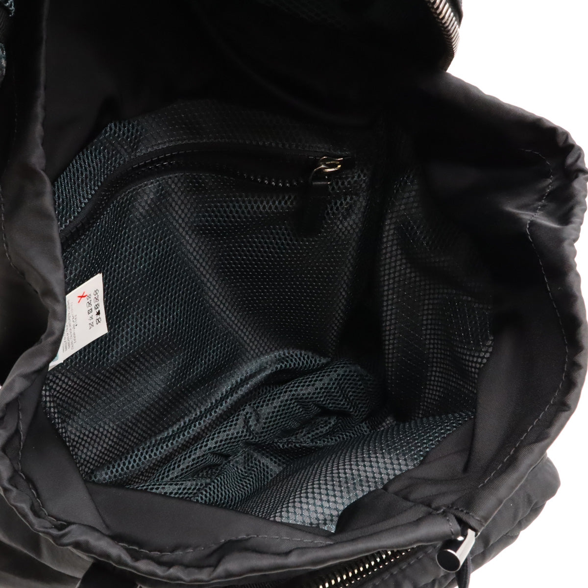 Moncler Nylon Leather Backpack Black