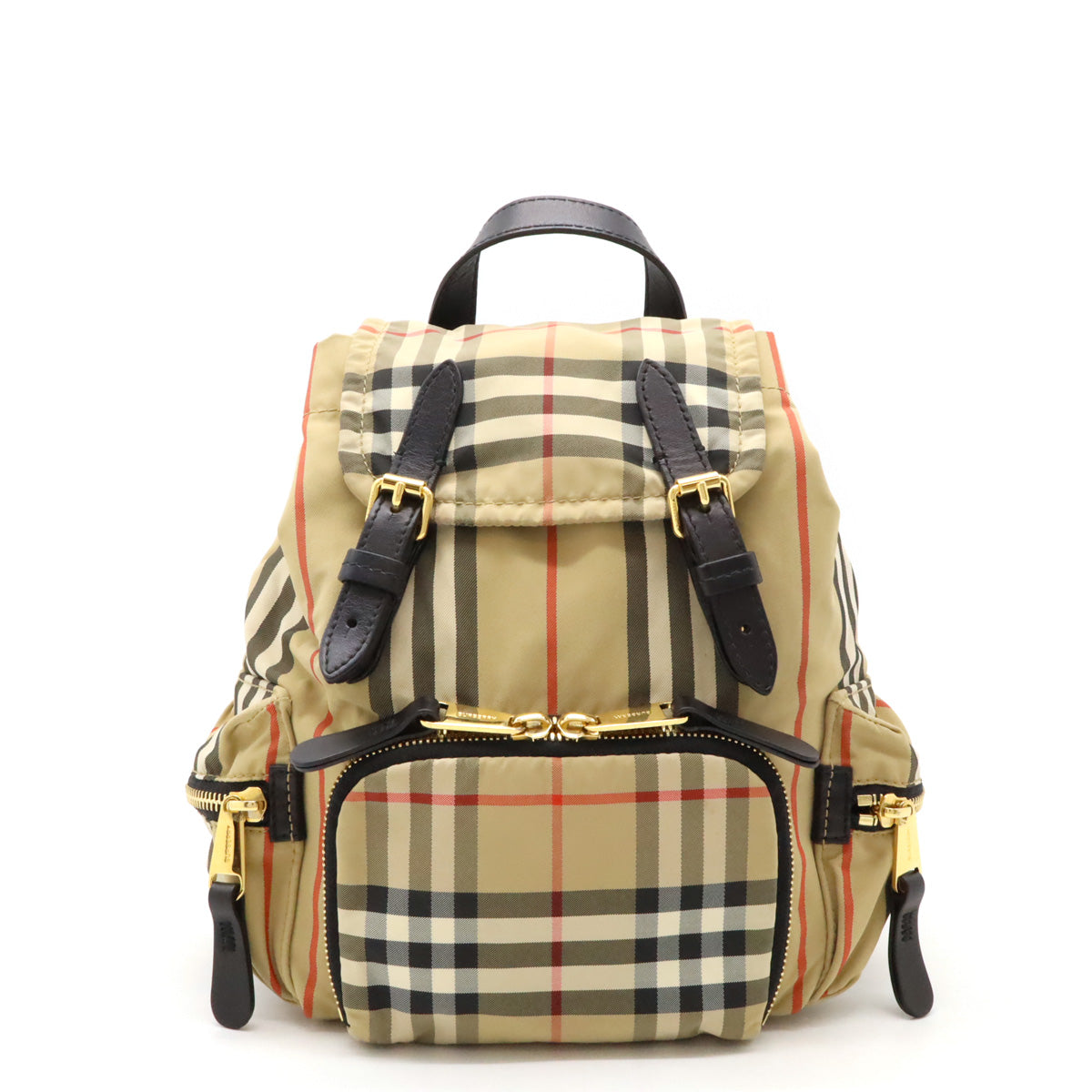 Burberry Nova Check Nylon Leather Backpack