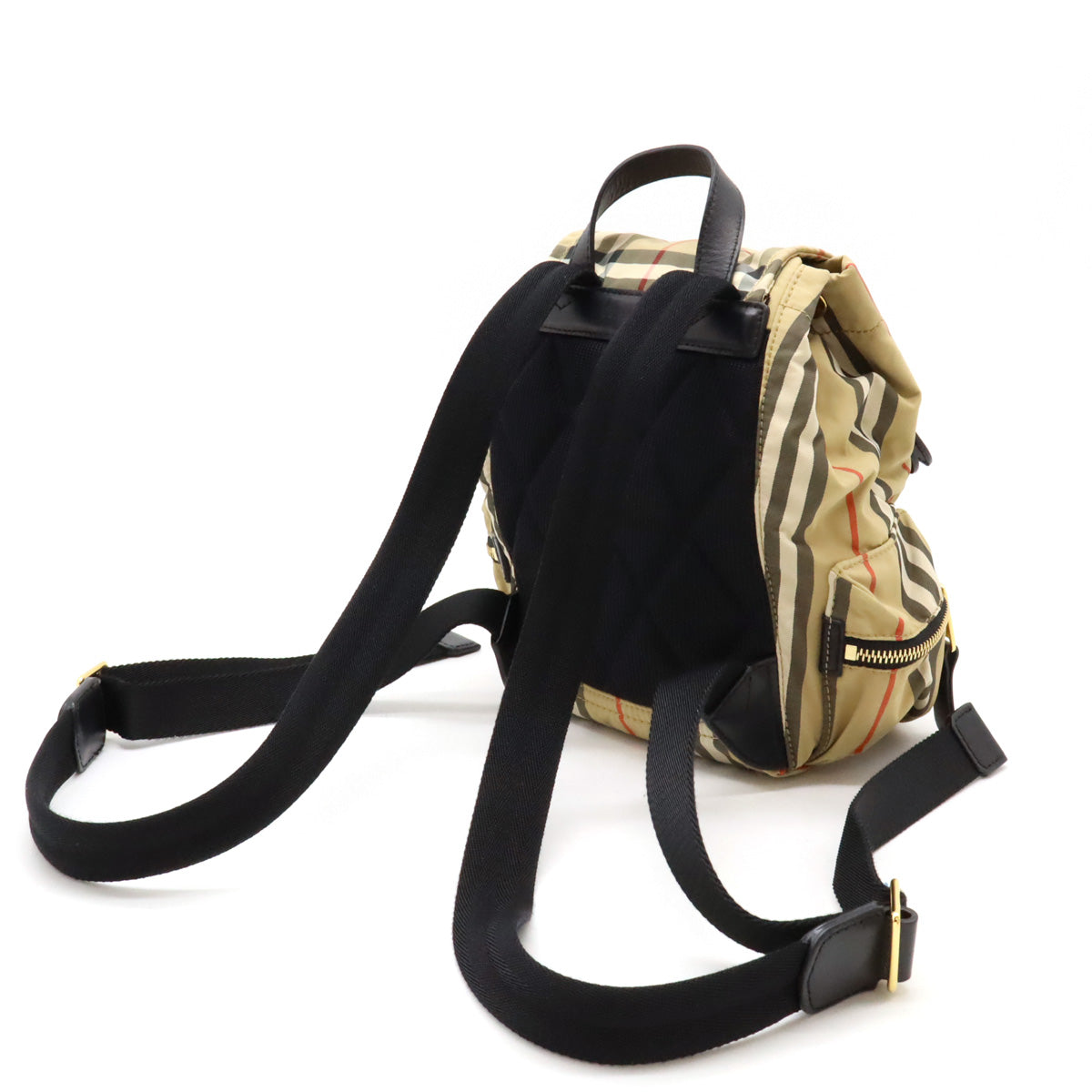 Burberry Nova Check Nylon Leather Backpack