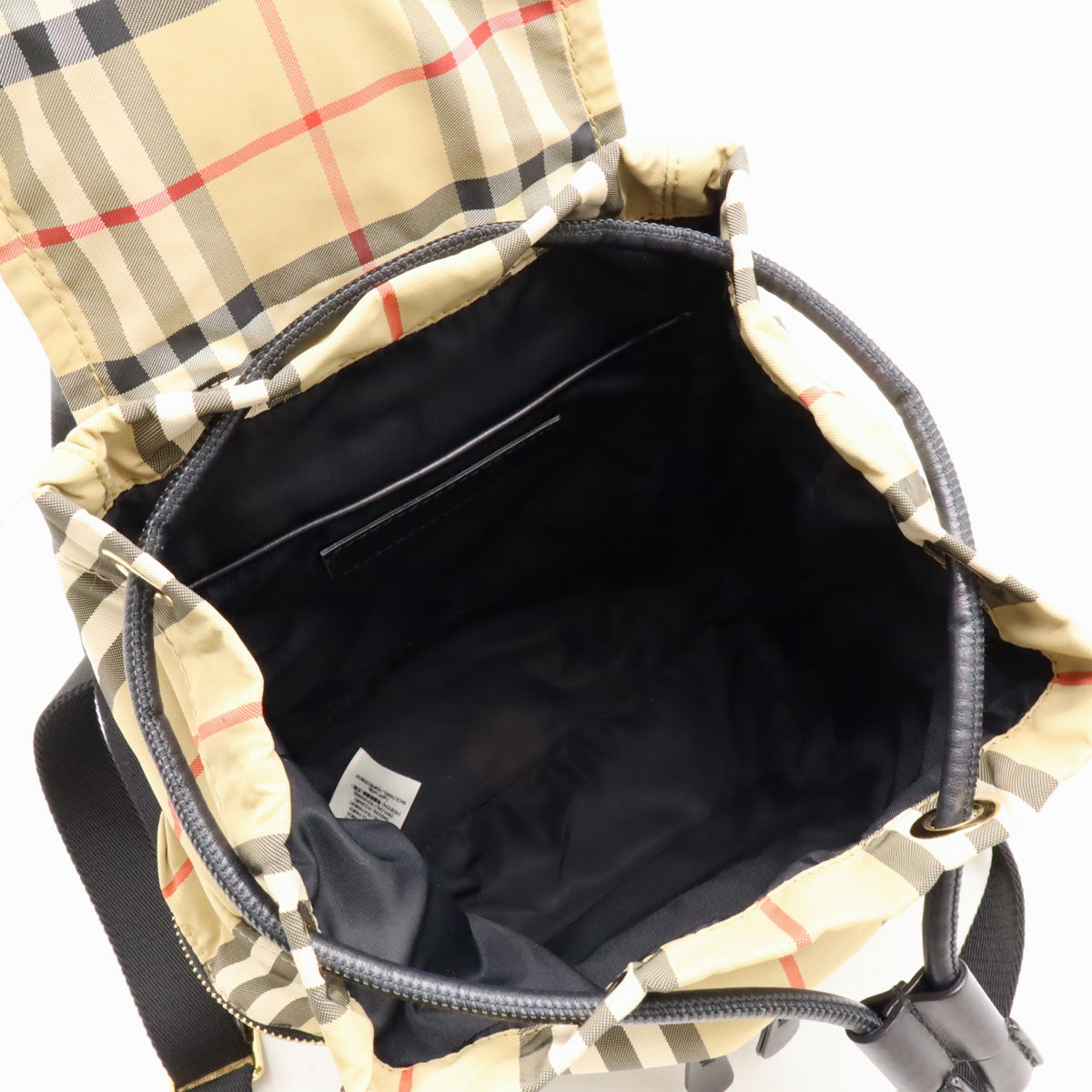 Burberry Nova Check Nylon Leather Backpack