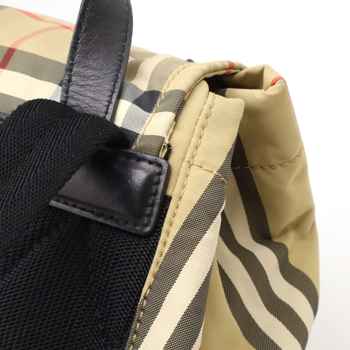 Burberry Nova Check Nylon Leather Backpack