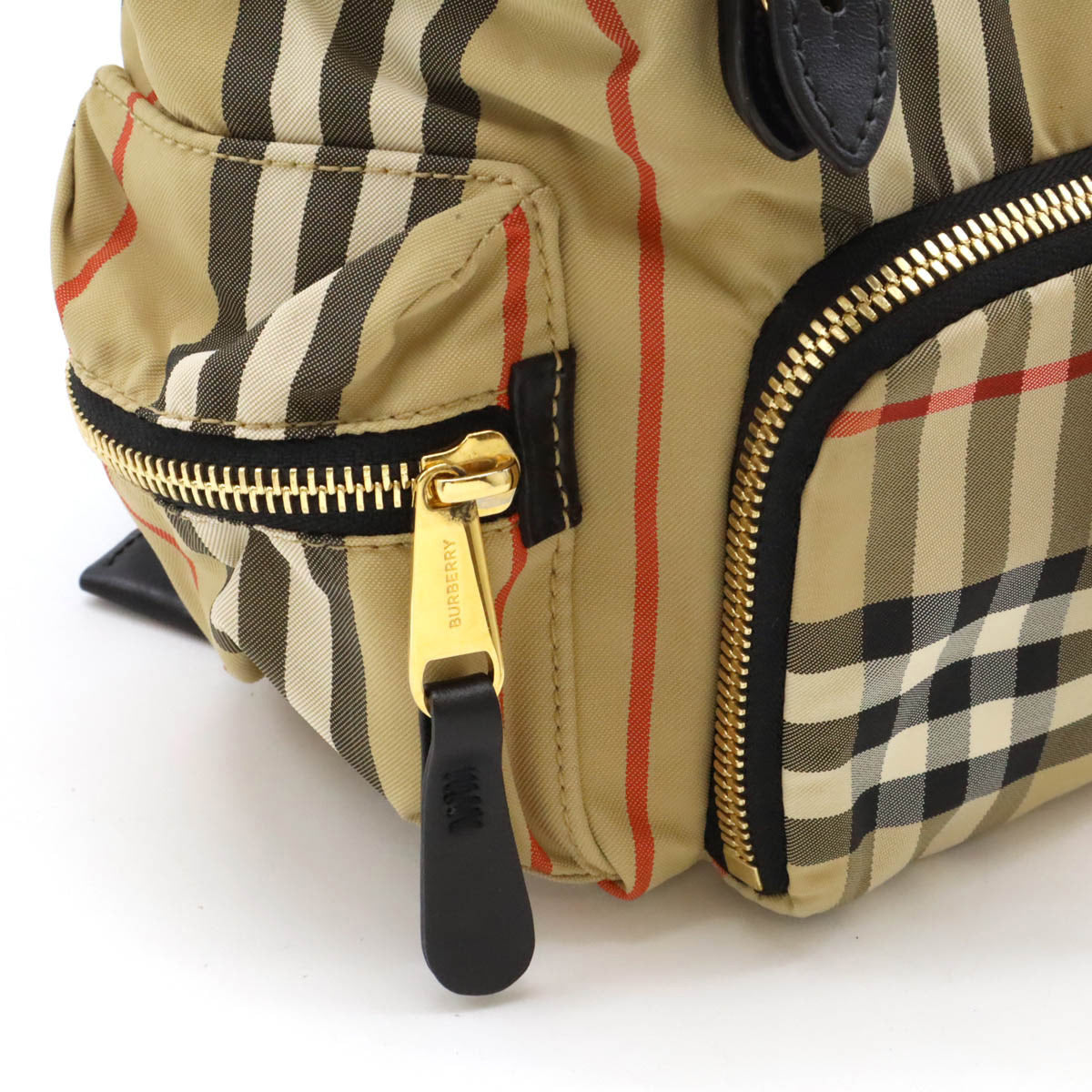 Burberry Nova Check Nylon Leather Backpack