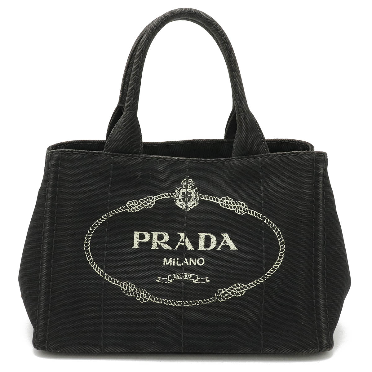 Prada CANAPA Canvas Tote Bag 1BG439 in Very Good Condition