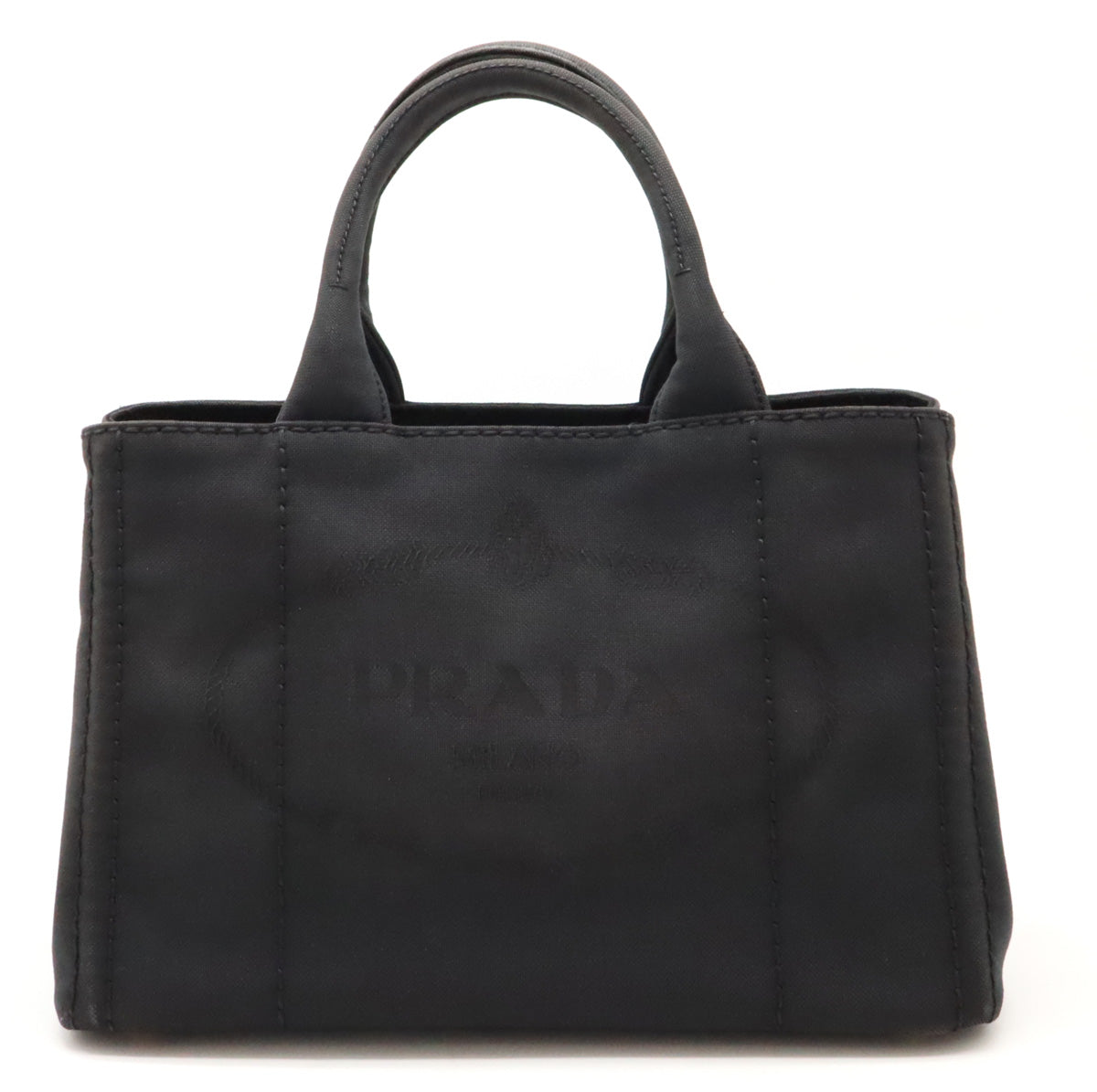 Prada Canapa Canvas Tote Bag 1BG439 in Very Good Condition