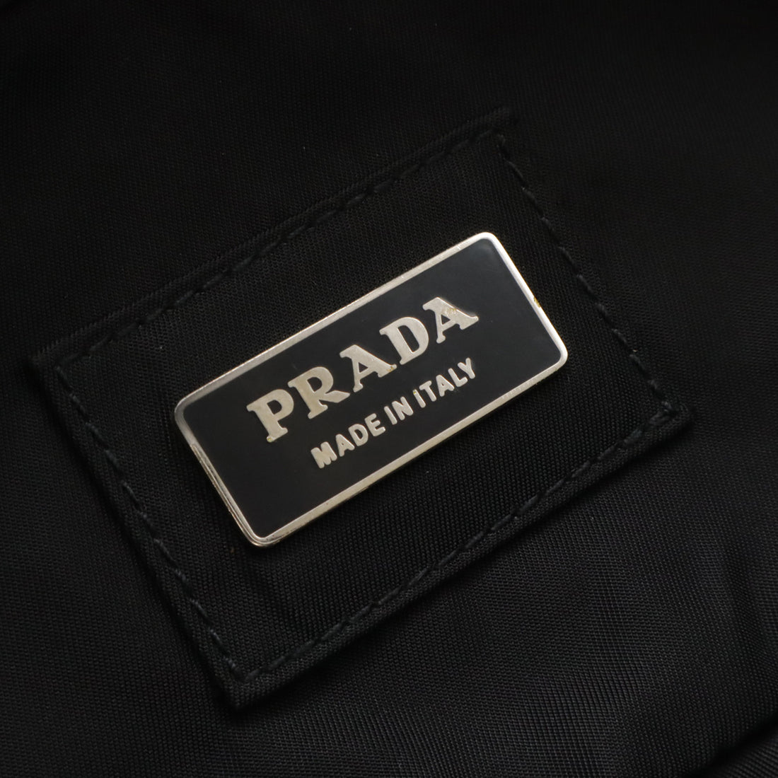 Prada Nylon Waist Pouch Hip Bag Black