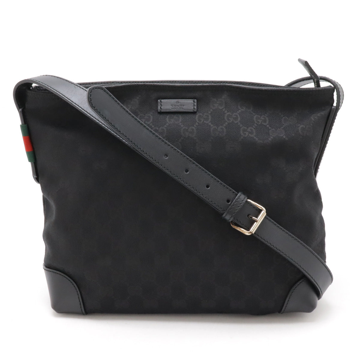 Gucci GG Canvas Leather Shoulder Bag 337598