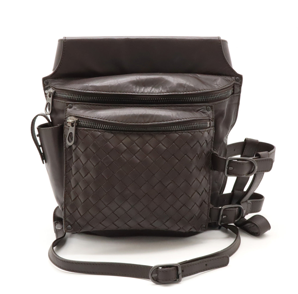 Bottega Veneta Intrecciato Leather Waist Bag 121604