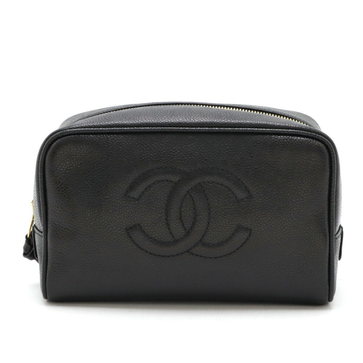 Chanel Caviar Skin Coco Mark Pouch