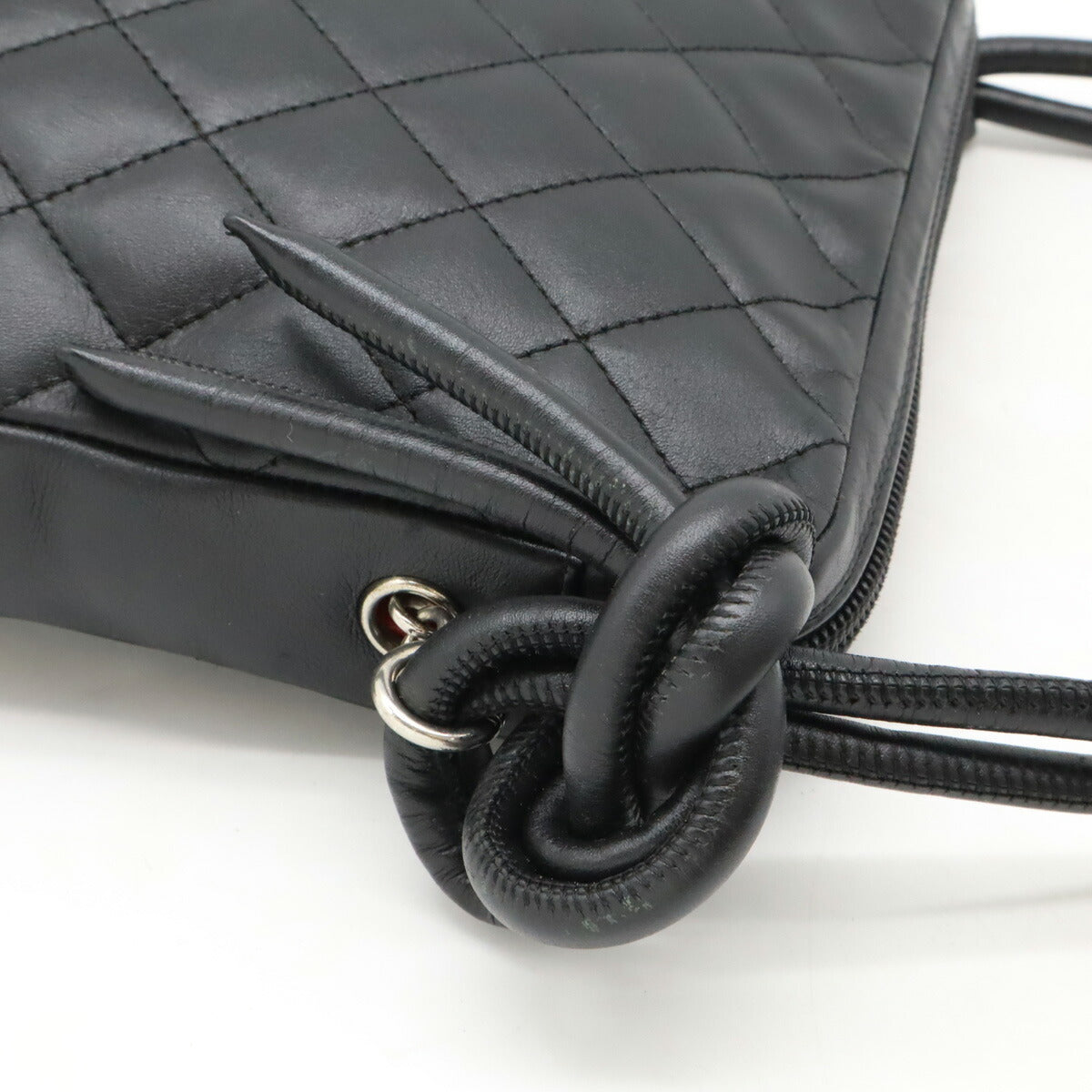 Chanel Cambon Line Coco Mark Shoulder Bag Black