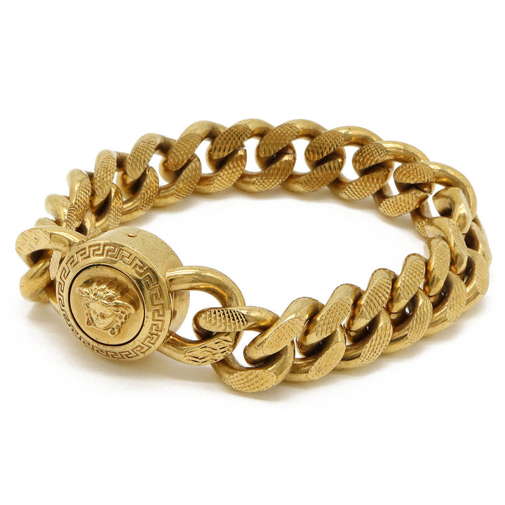 Versace Medusa Chain Bracelet GP Gold DG06996-DTMT in Very Good Condition