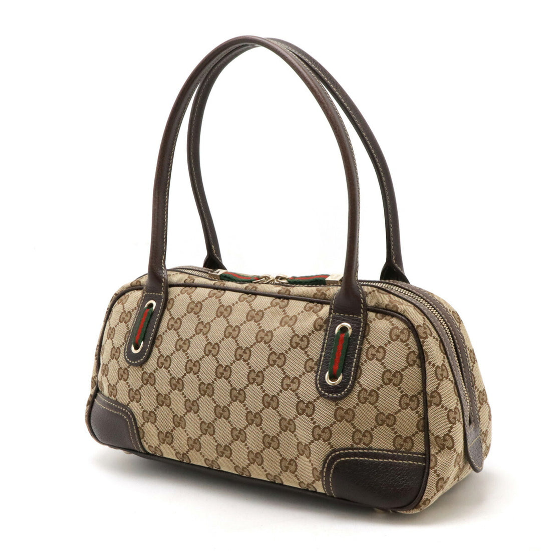 Gucci Princy GG Canvas Shoulder Bag Brown