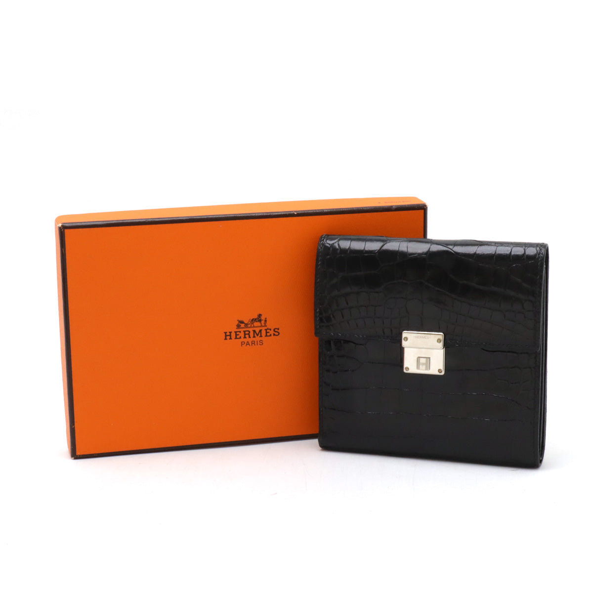 Hermes Alligator Click 12 Compact Wallet in Great Condition