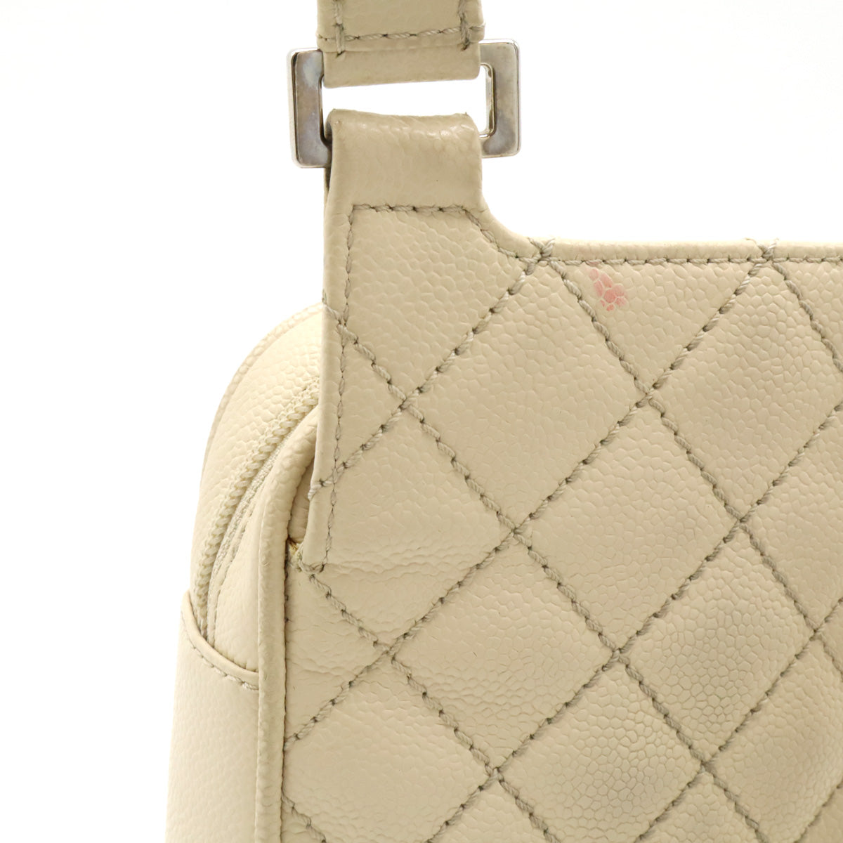 Chanel Caviar Skin Matelasse Coco Mark Shoulder Bag Mini Pochette