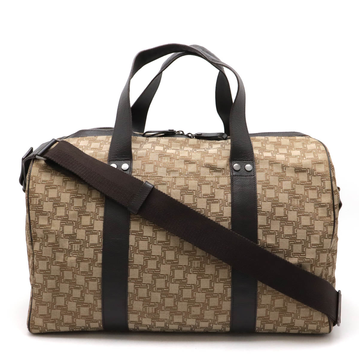 Dunhill Canvas/Leather D8 Boston Travel Bag