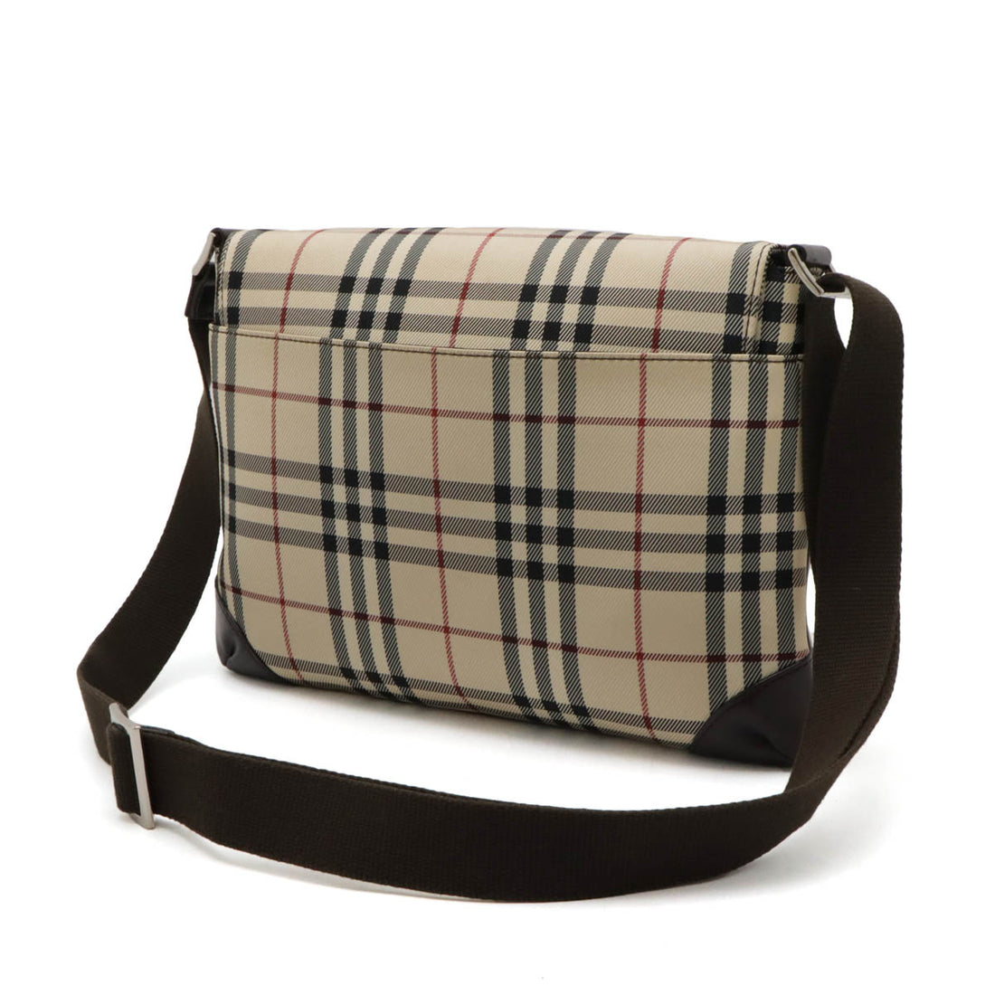 Burberry Nova Check Nylon Canvas/Leather Shoulder Bag