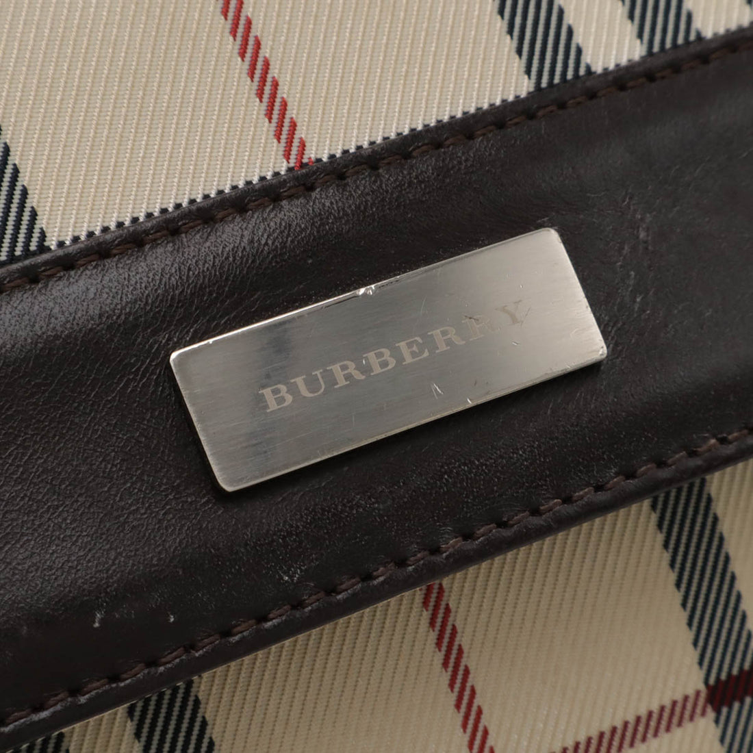 Burberry Nova Check Nylon Canvas/Leather Shoulder Bag