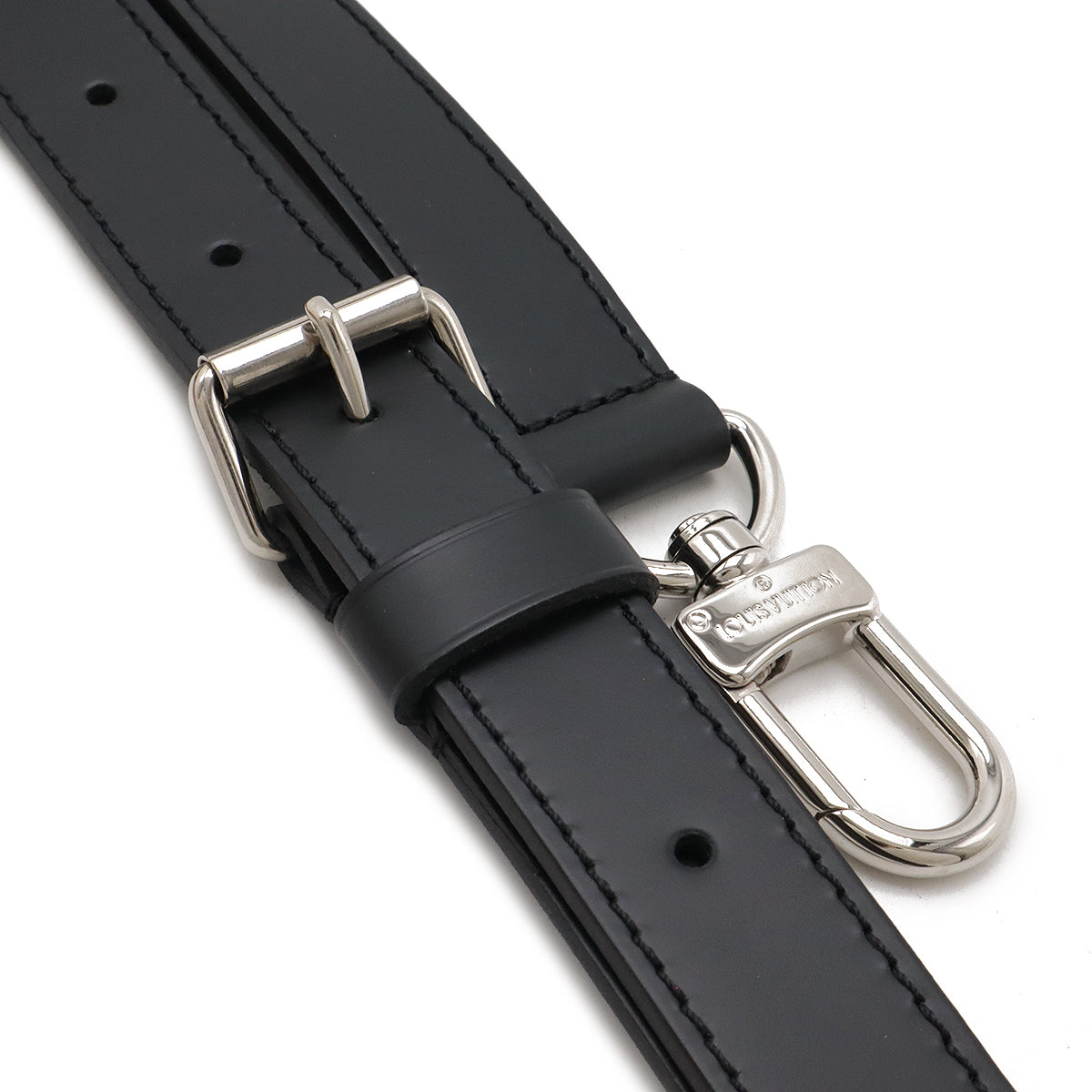 Louis Vuitton Leather Shoulder Strap Dark Navy in Pristine Condition