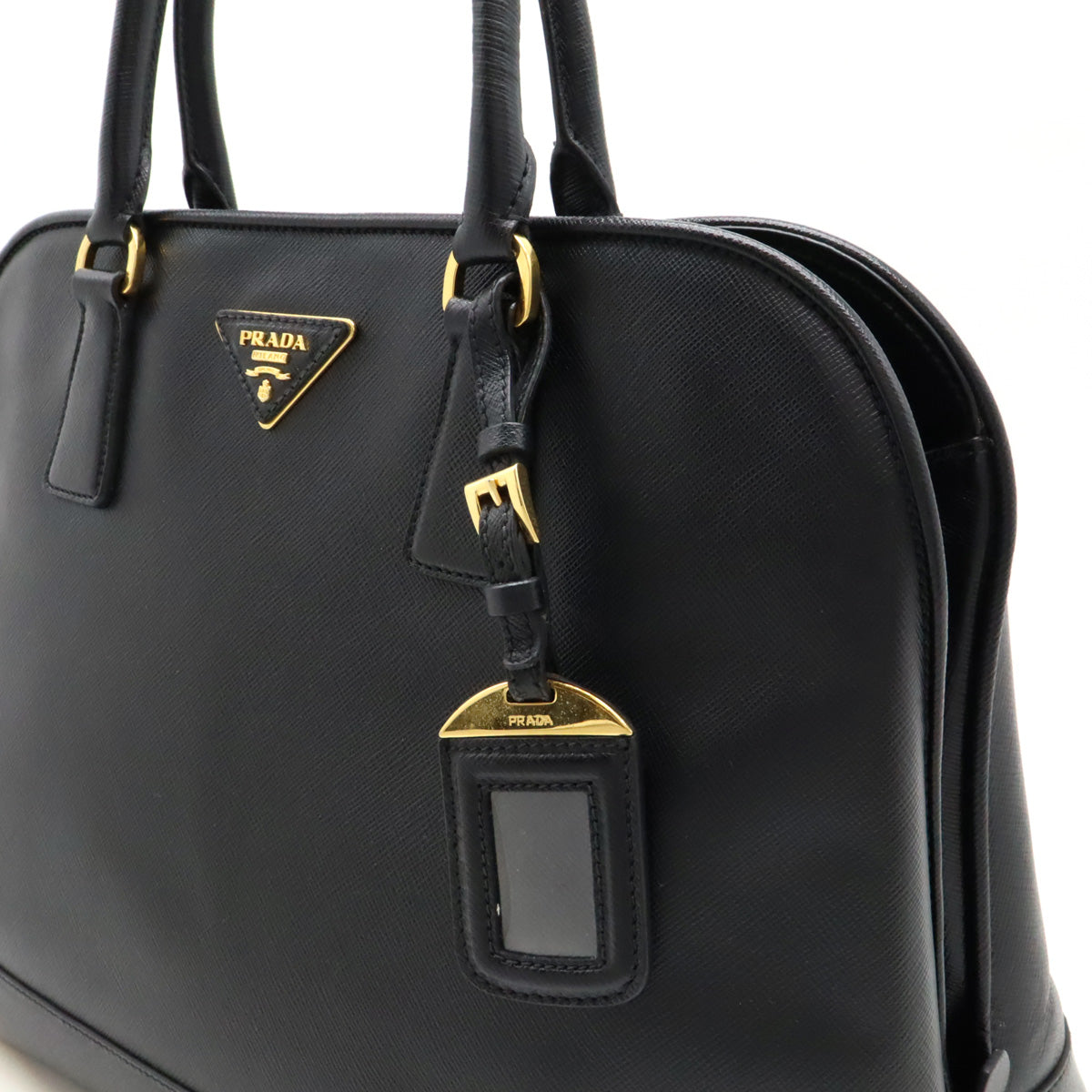 Prada Saffiano Leather Handbag Black