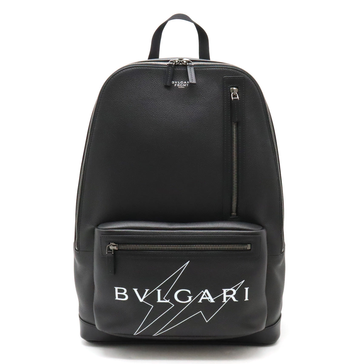 Bvlgari Leather Backpack Black 290780