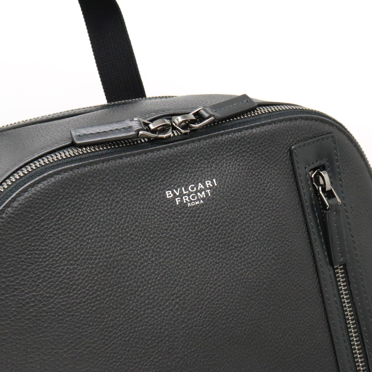 Bvlgari Leather Backpack Black 290780