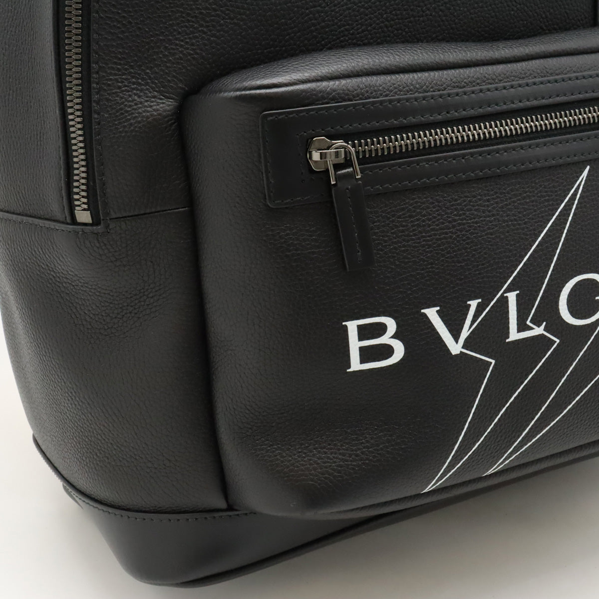 Bvlgari Leather Backpack Black 290780