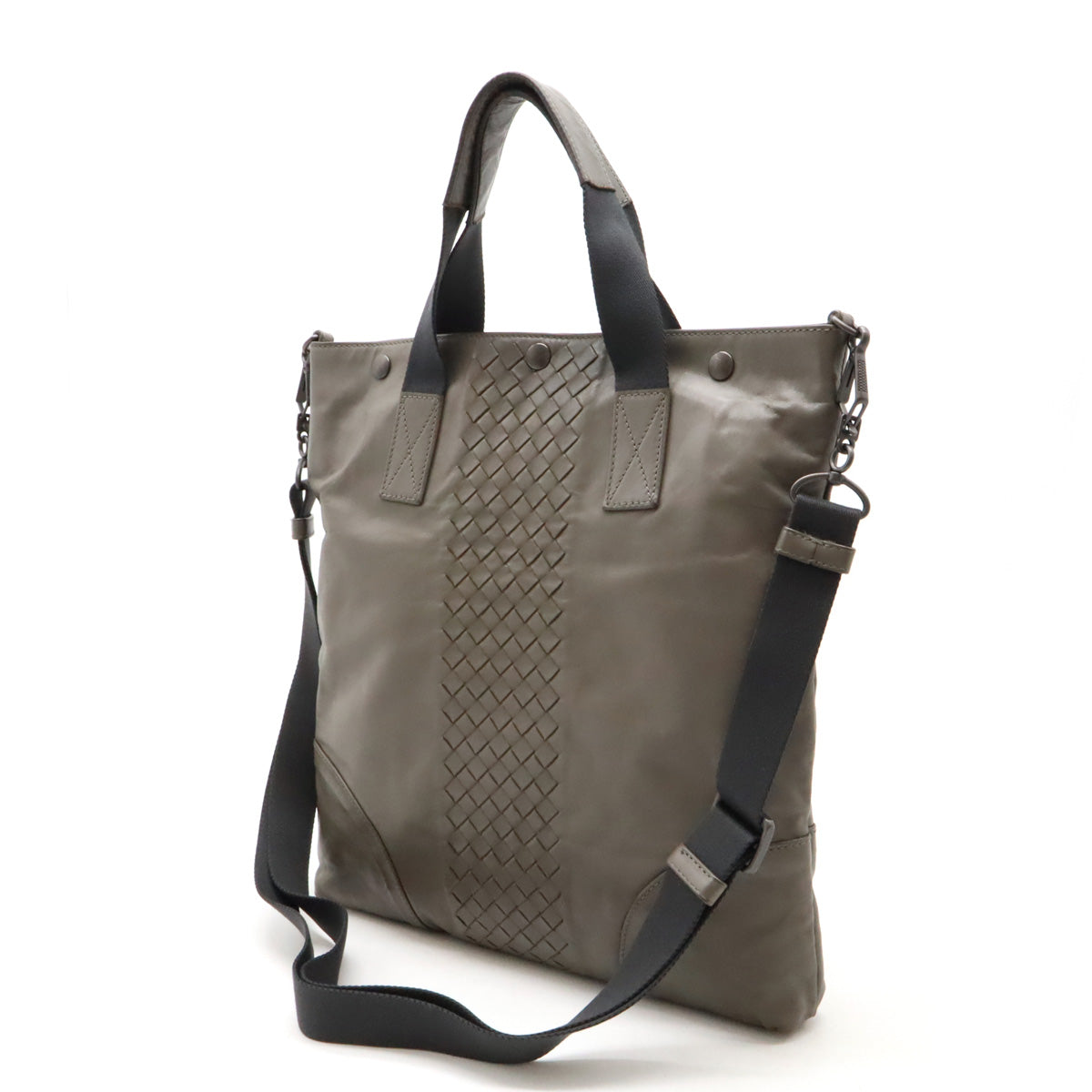 Bottega Veneta Leather Intrecciato Tote Bag