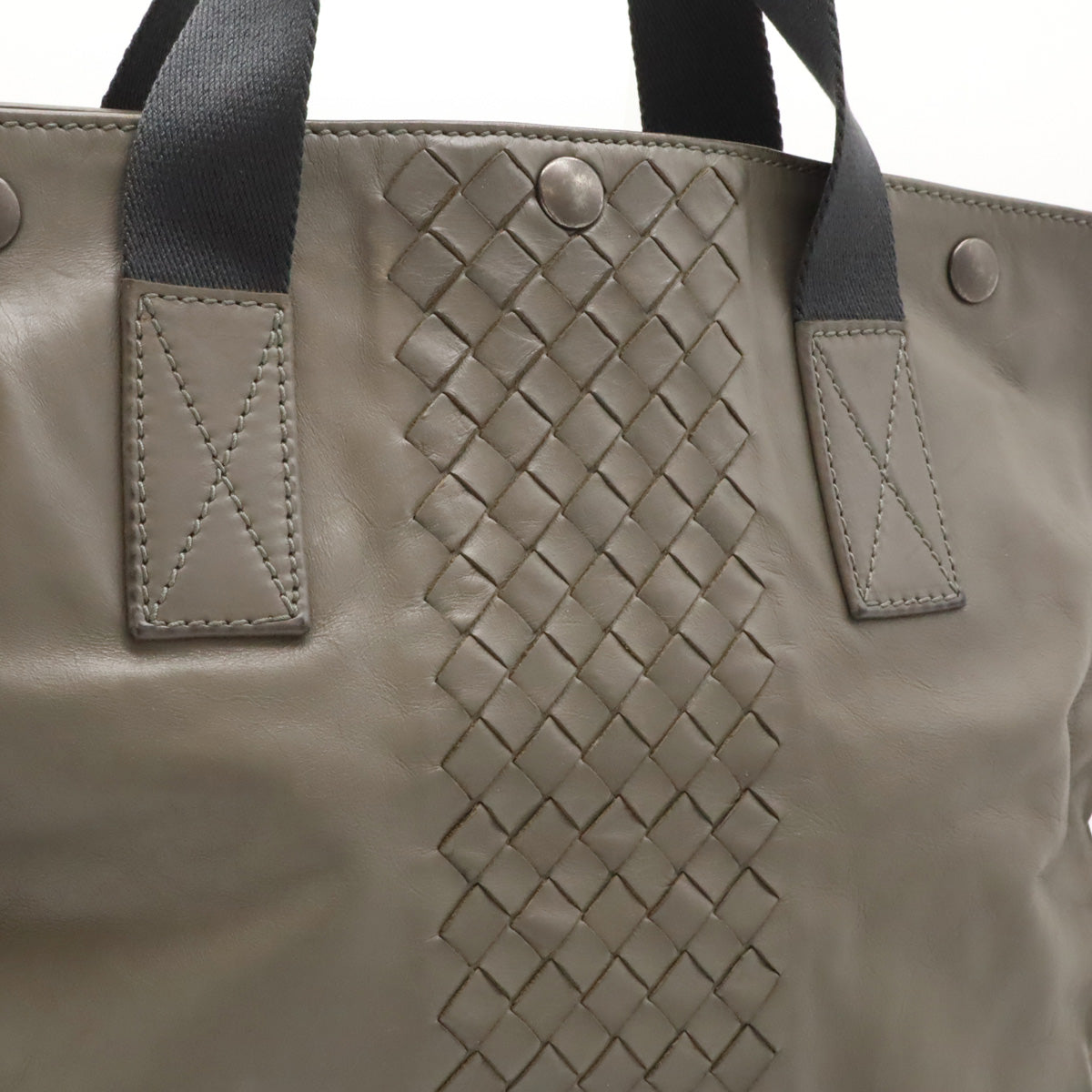 Bottega Veneta Leather Intrecciato Tote Bag