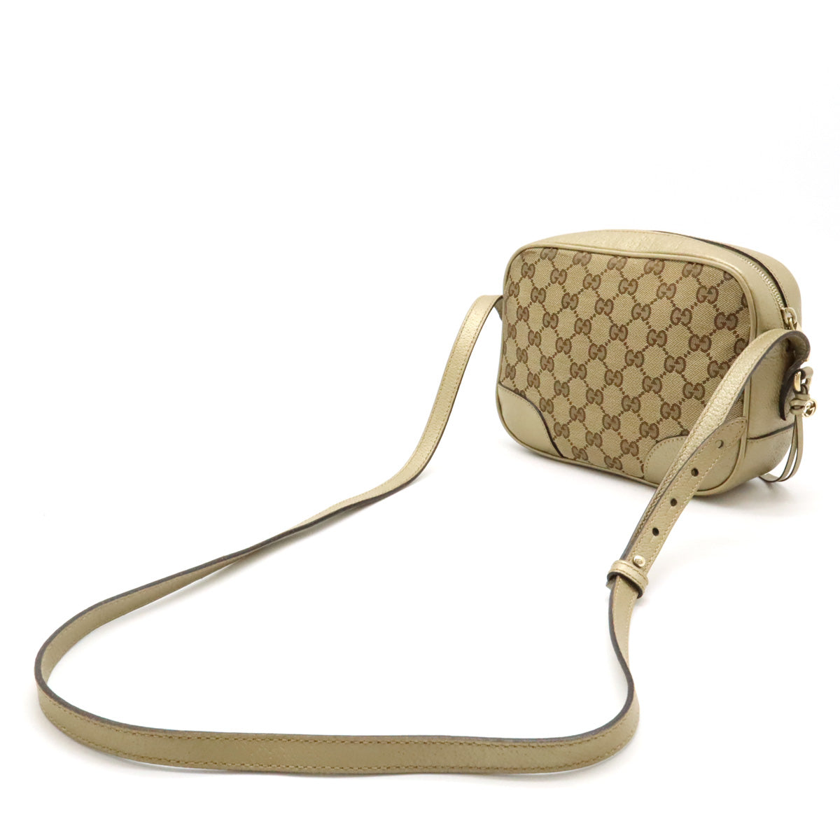 Gucci GG Canvas Bree Shoulder Bag Khaki Beige