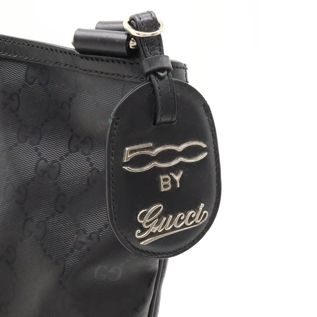 Gucci GG Imprime Fiat 500 Collab Shoulder Bag Black