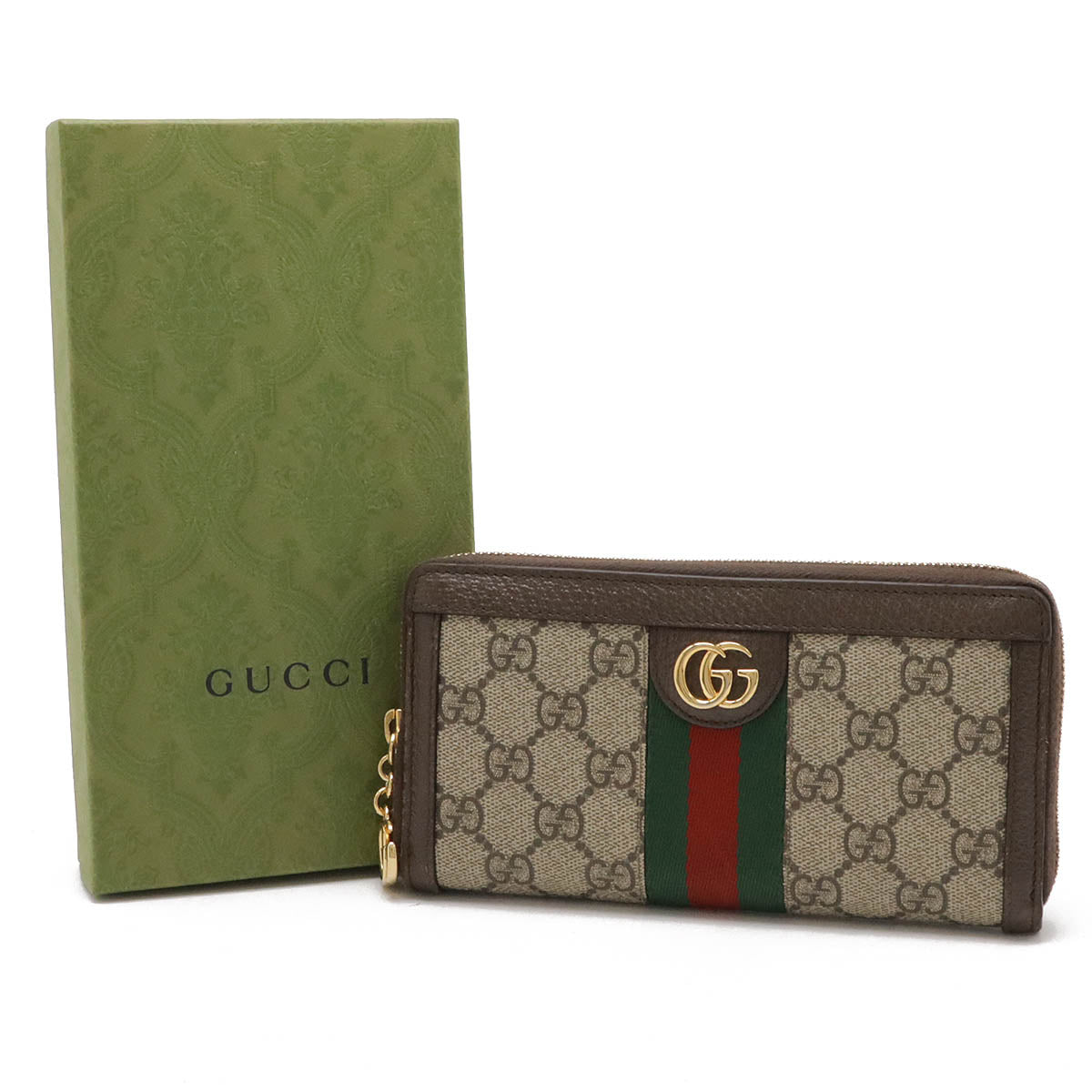 Gucci Ophidia GG Supreme Zip Around Wallet PVC/Leather