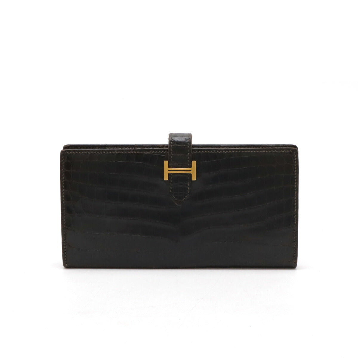 Hermes Crocodile Bearn Classic Wallet