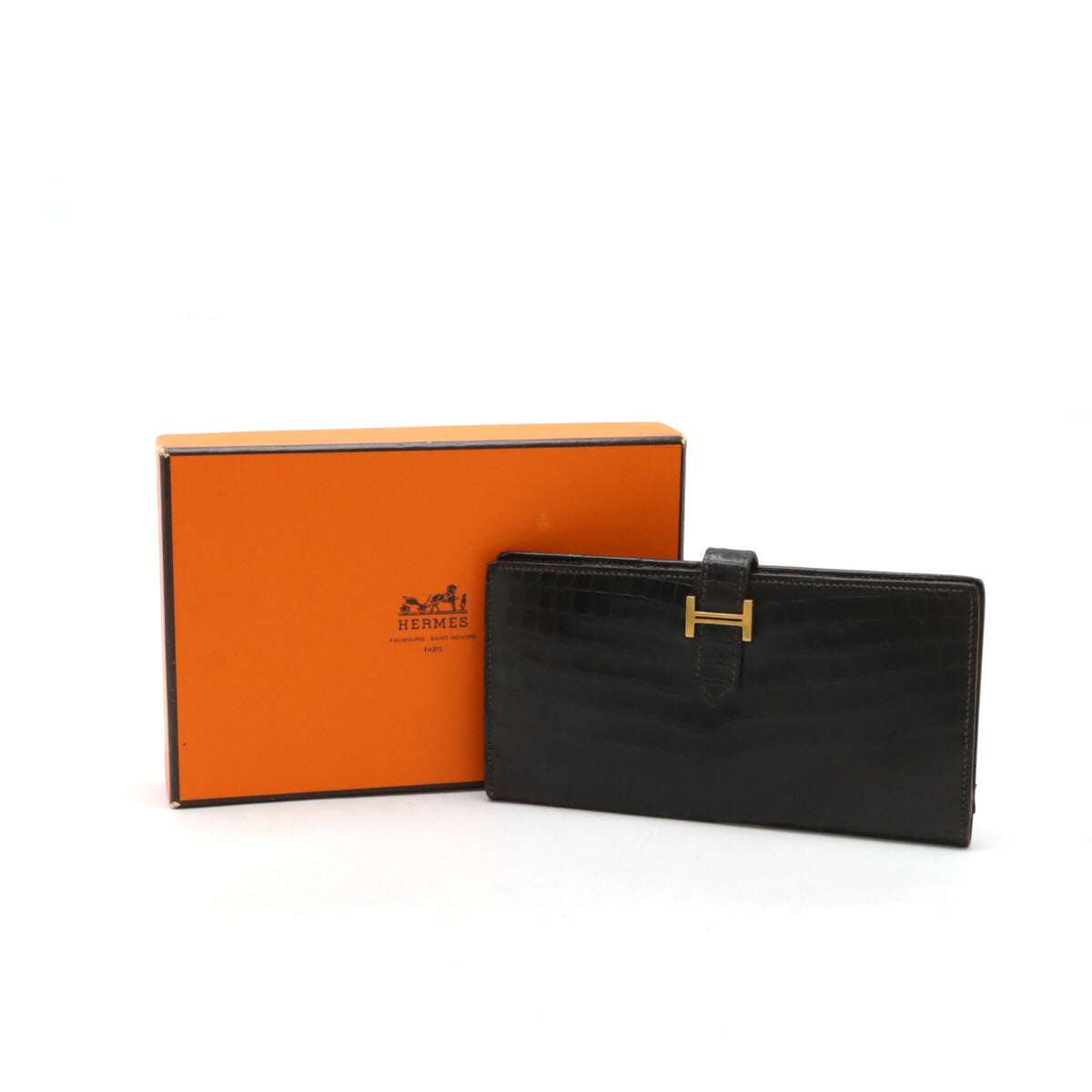 Hermes Crocodile Bearn Classic Wallet