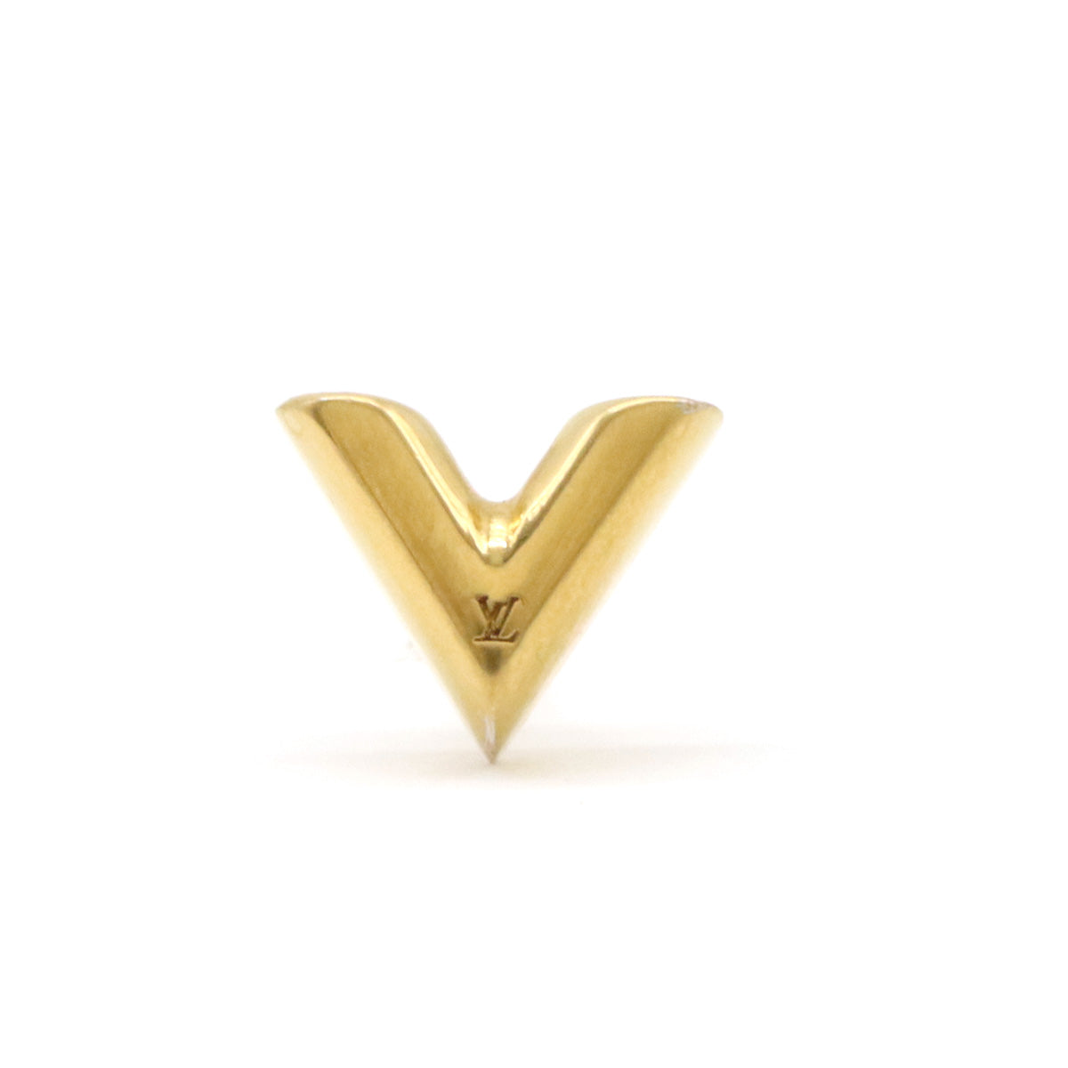 Louis Vuitton Essential V Gold Earring M68153 in Great Condition