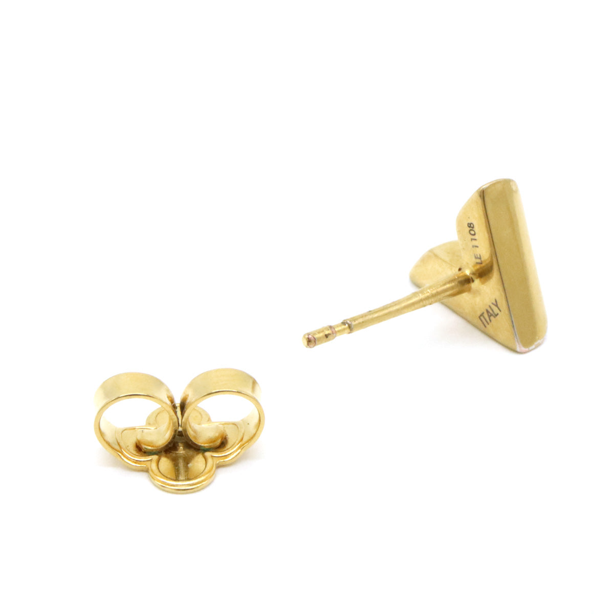 Louis Vuitton Essential V Gold Earring M68153 in Great Condition