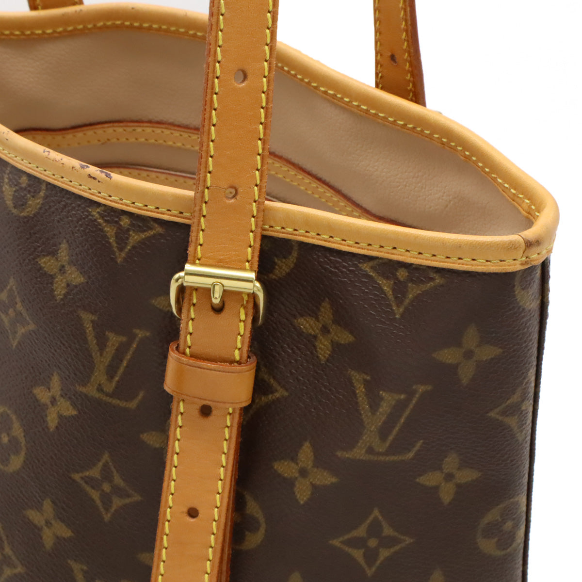 Louis Vuitton Monogram Bucket GM Shoulder Tote Bag M42236