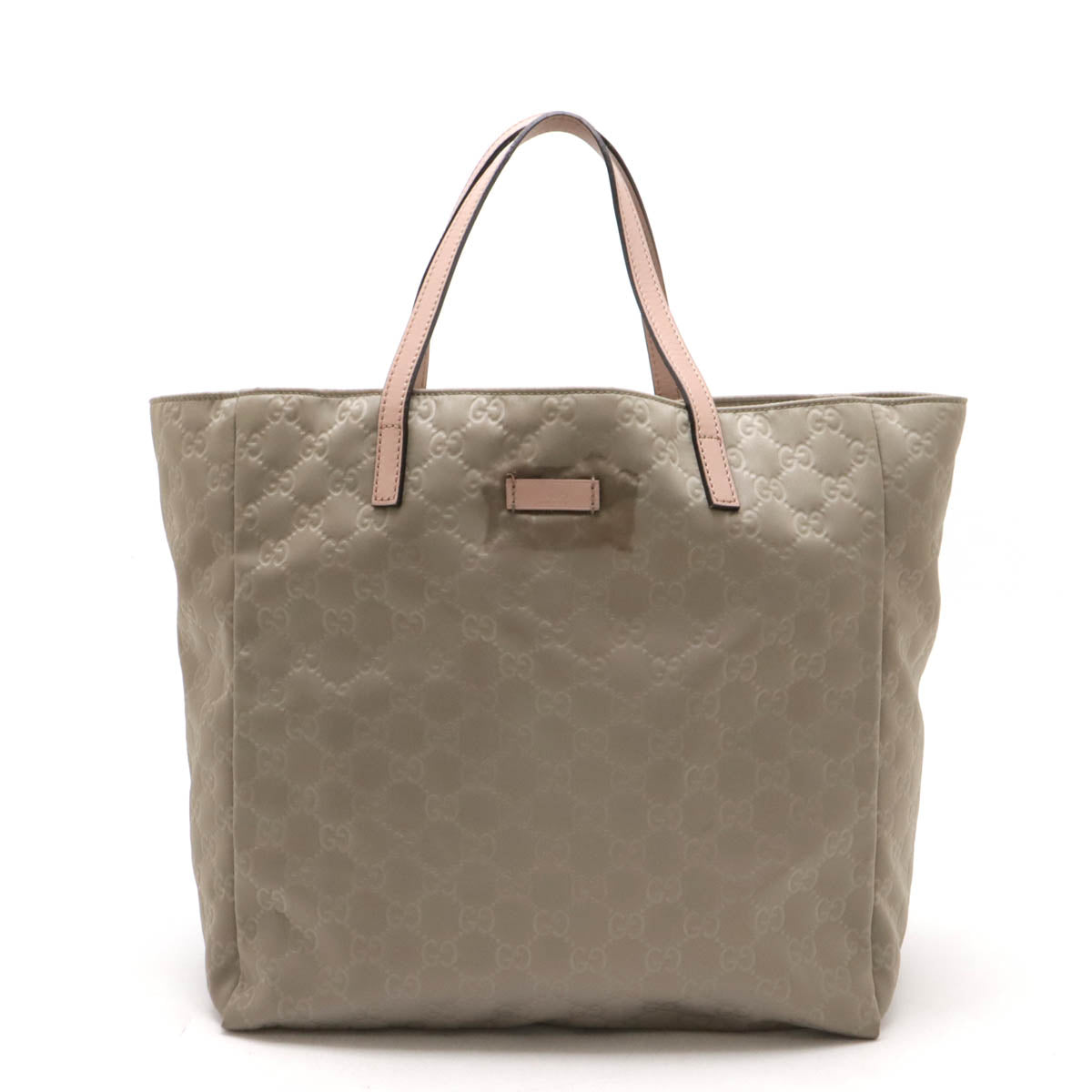 Gucci Nylon Leather GG Tote Bag 282439 in Very Good Condition