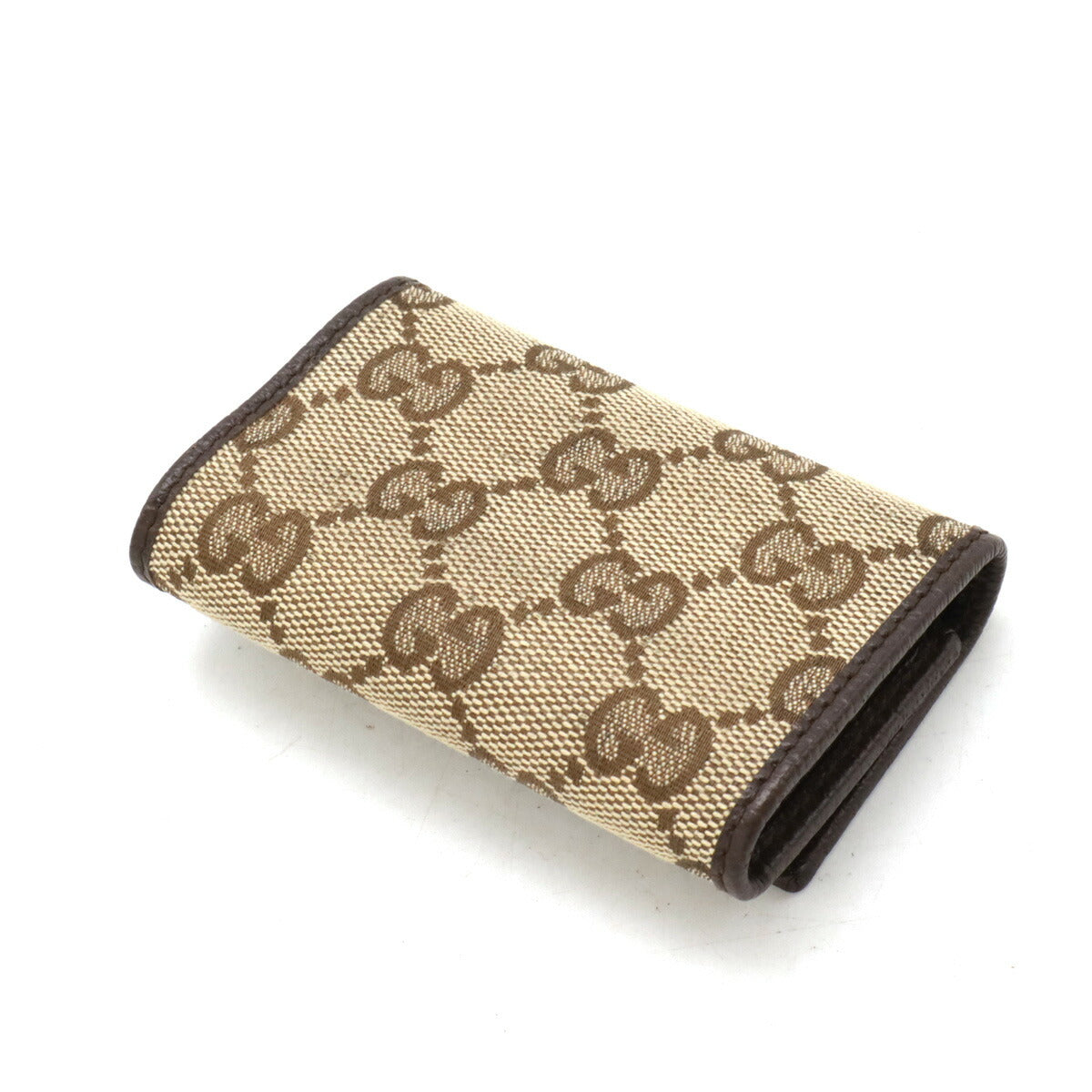 Gucci GG Canvas Leather Key Case 127048