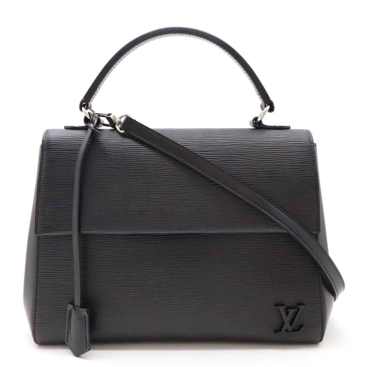 Louis Vuitton Epi Leather Cluny MM Handbag Black