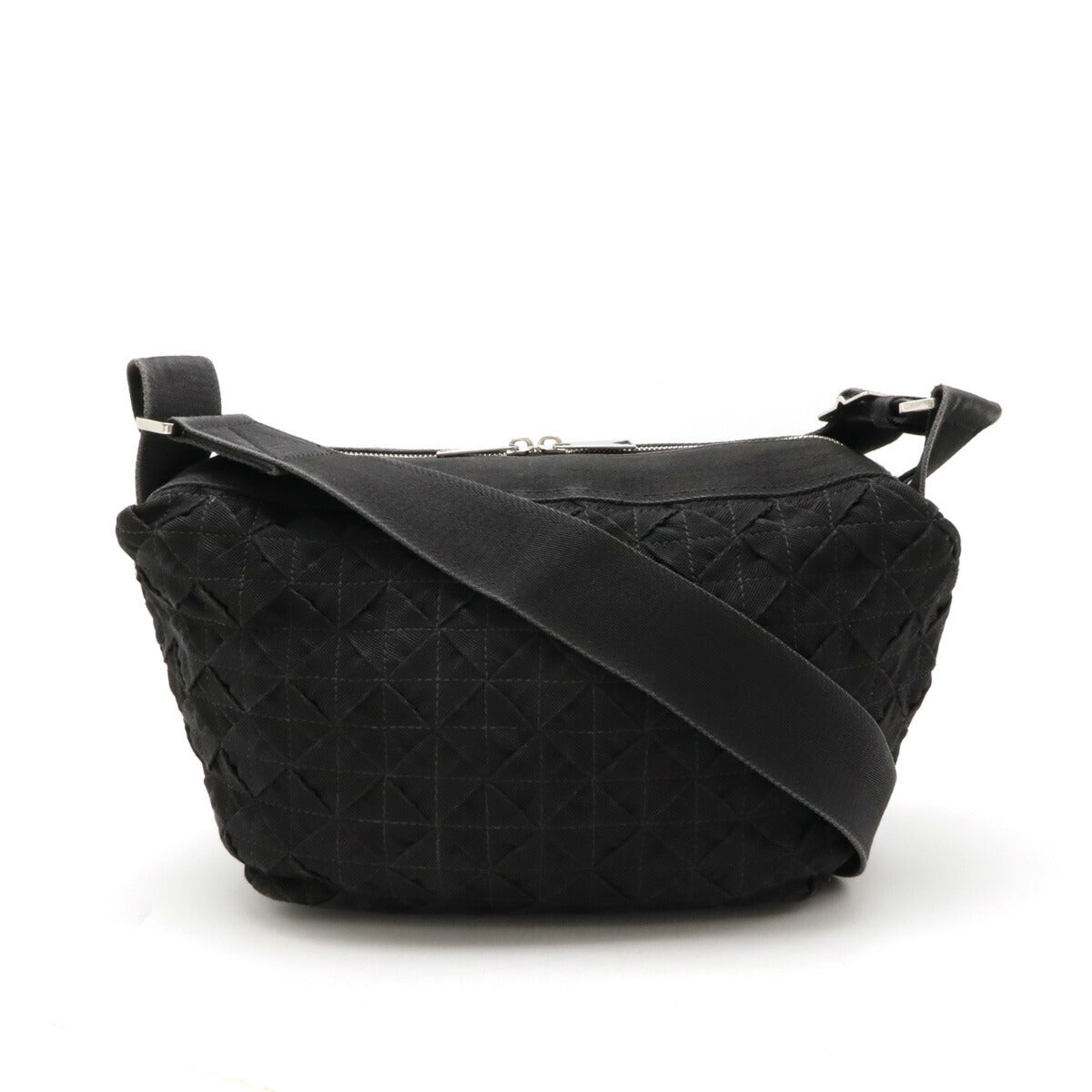 Bottega Veneta Canvas Intrecciato Shoulder Bag