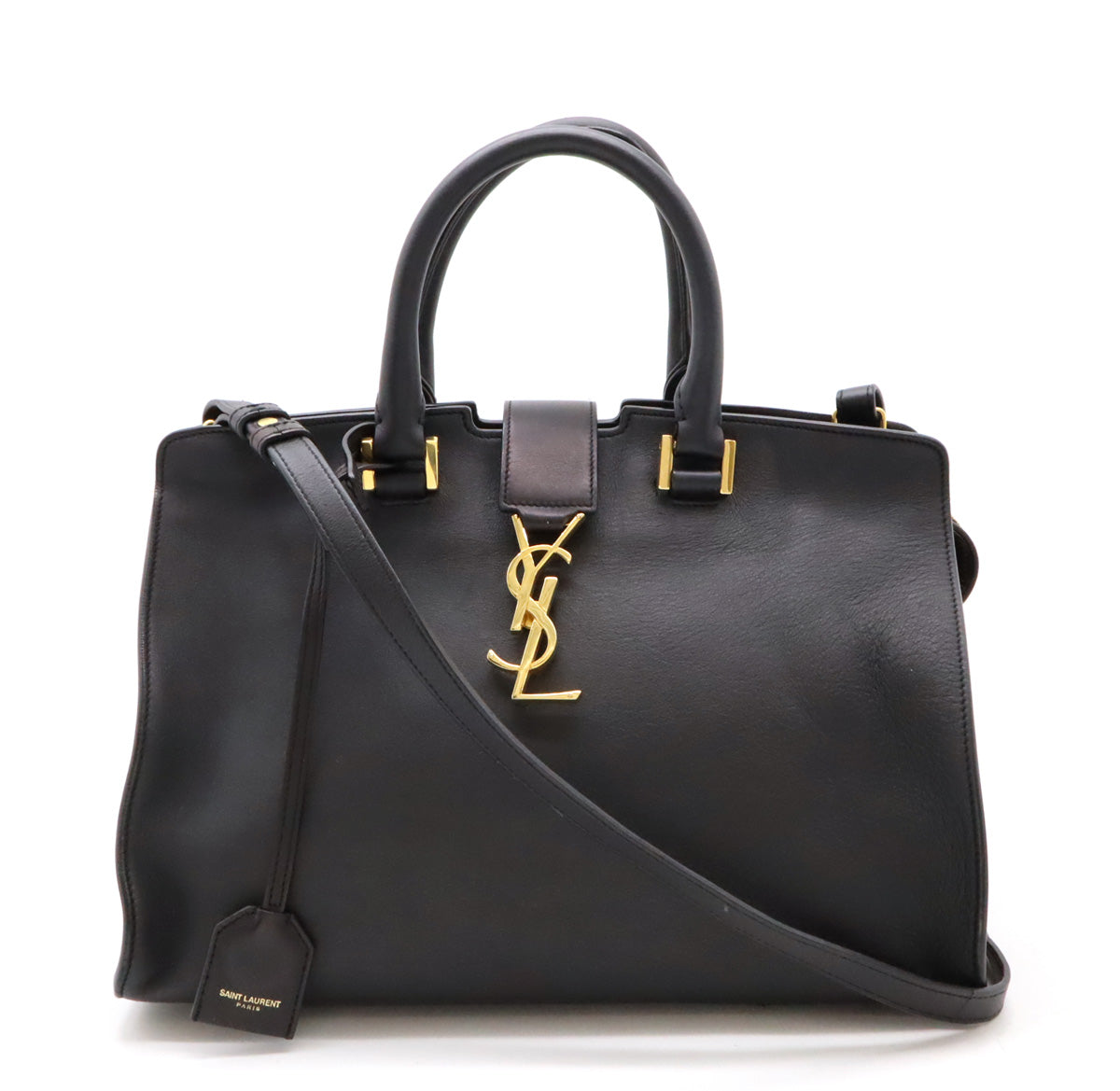 Yves Saint Laurent Leather Cabas Small Handbag 394461 in Very Good Condition