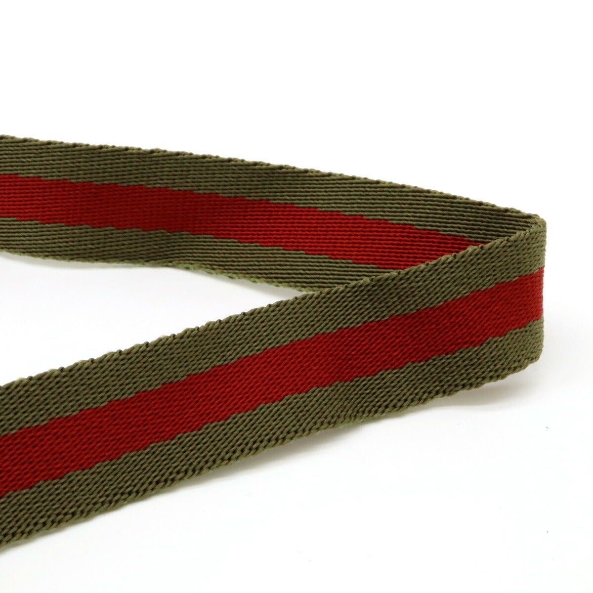 Gucci Canvas Leather Neck Strap Moss Green Red Black