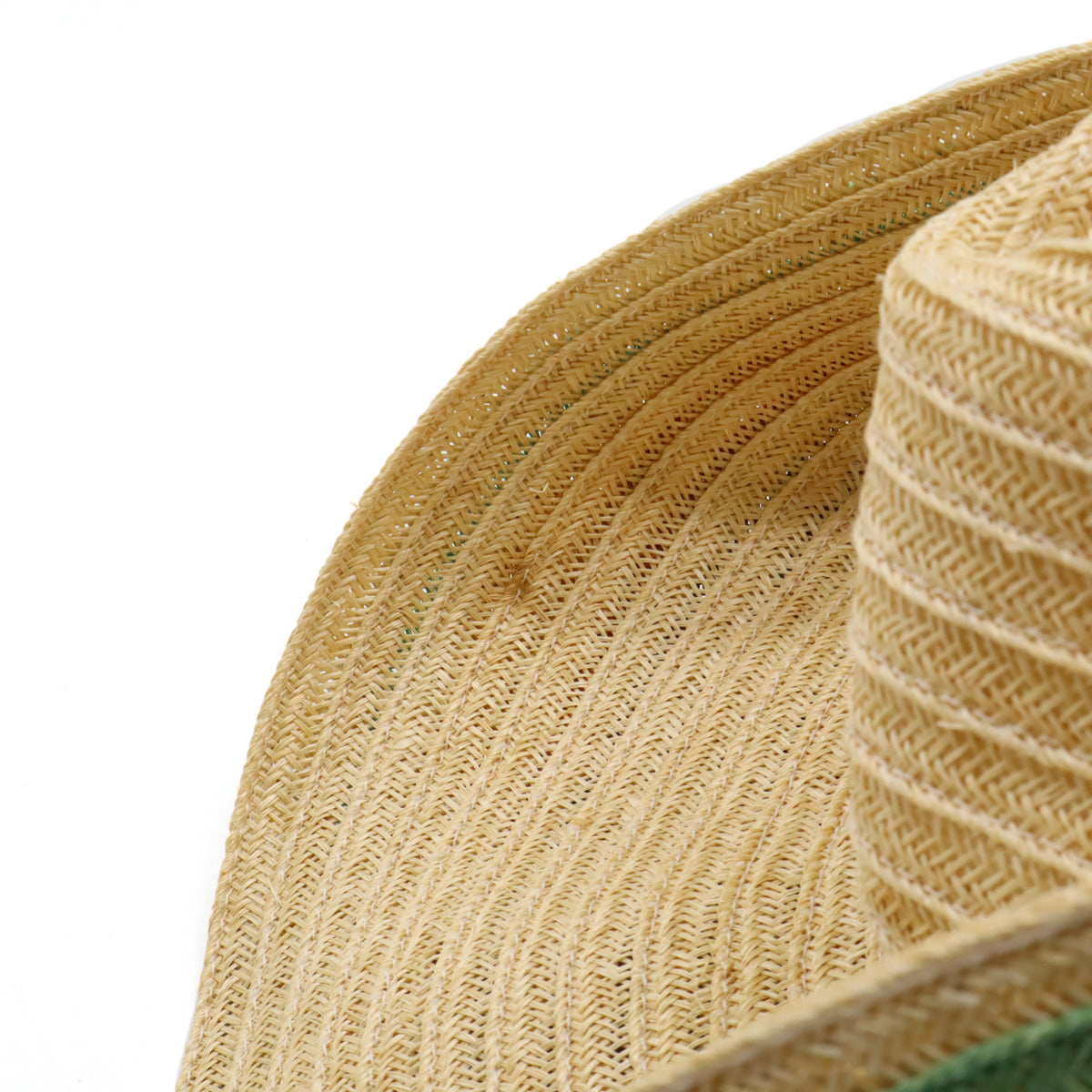 HERMES Straw Hat Linen Multicolor #57