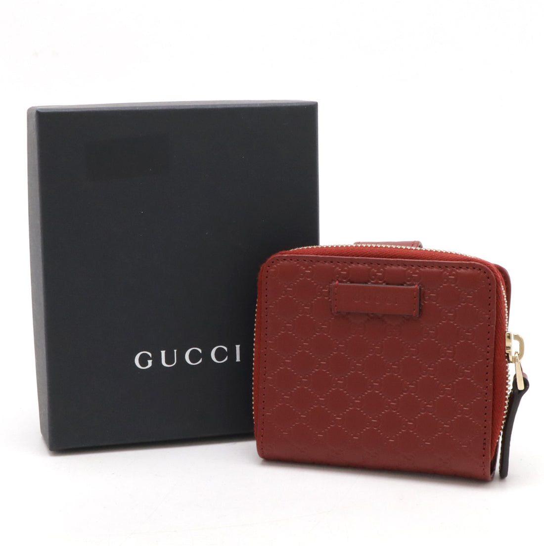 Gucci Leather Microguccissima Compact Wallet 449395