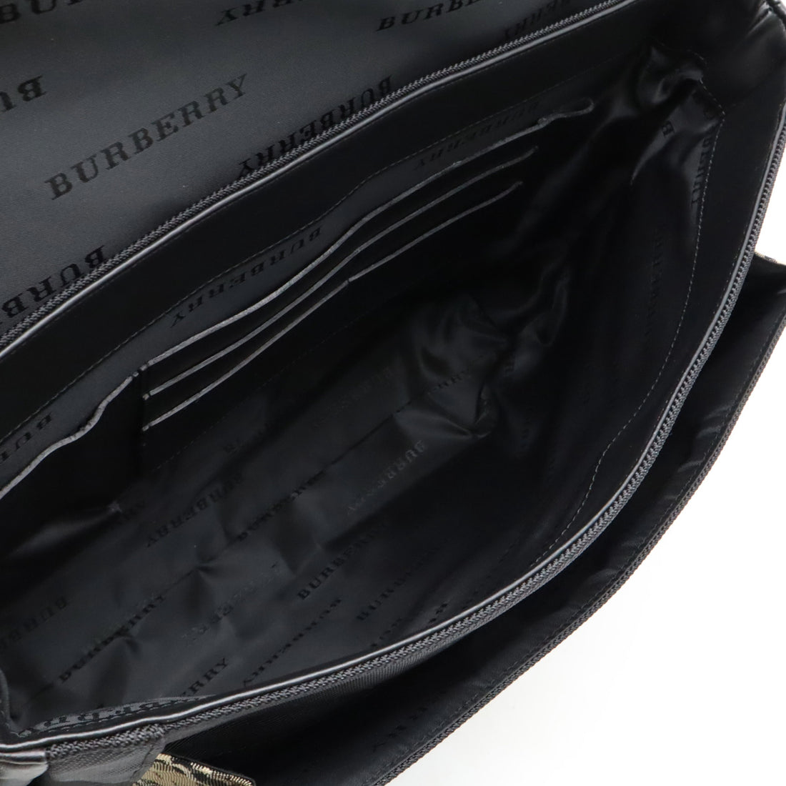 Burberry Nylon Canvas/Leather Messenger Bag