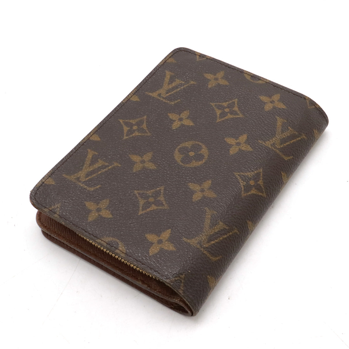 Louis Vuitton Monogram Portefeuille Zip Bifold Wallet M61207 in Very Good Condition