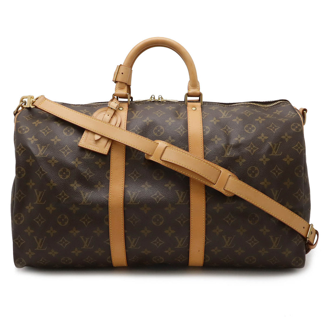 Louis Vuitton Monogram Keepall Bandouliere 50 Travel Bag M41416 in Very Good Condition