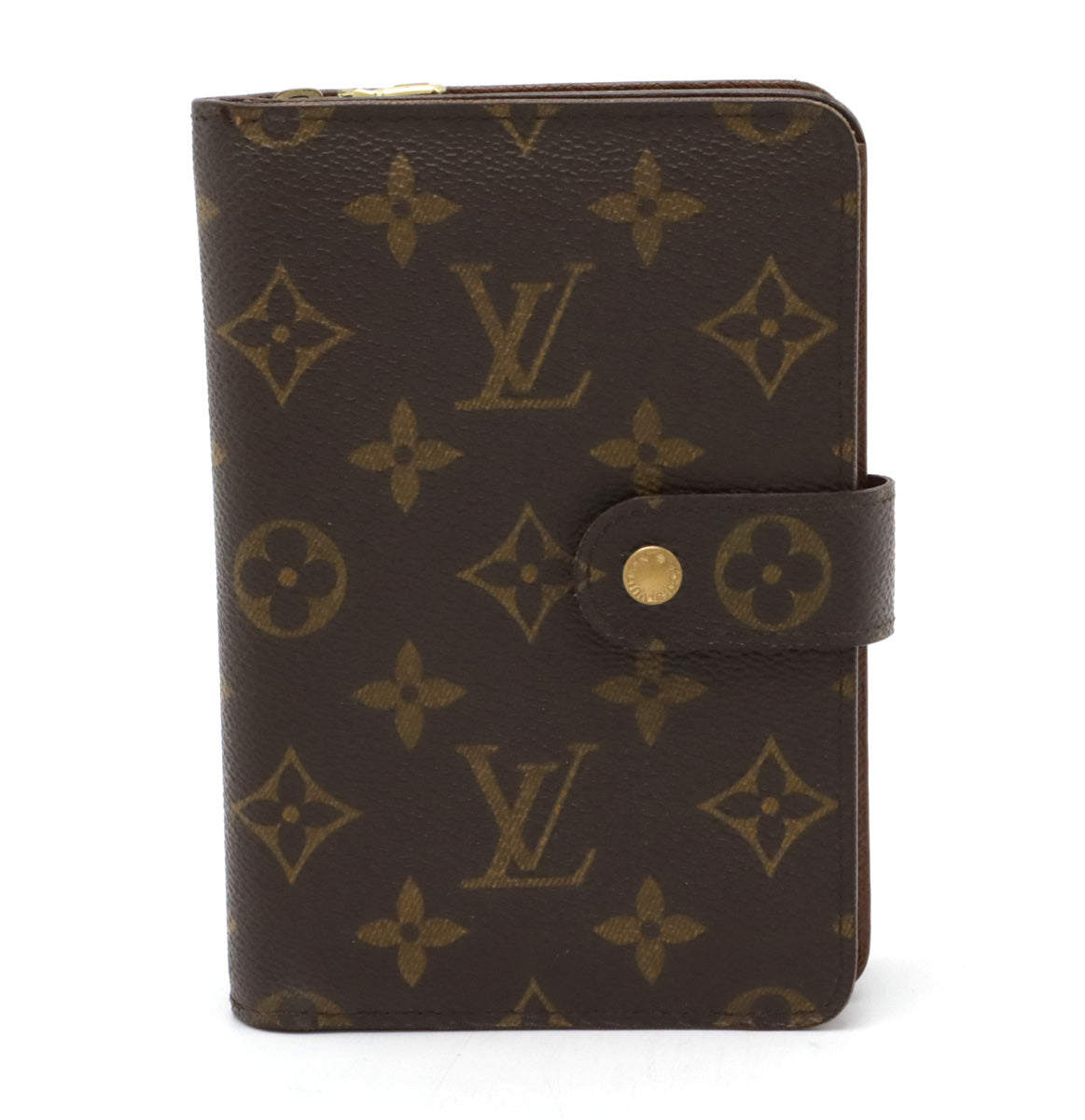 Louis Vuitton Monogram Portefeuille Zip Bifold Wallet M61207 in Very Good Condition