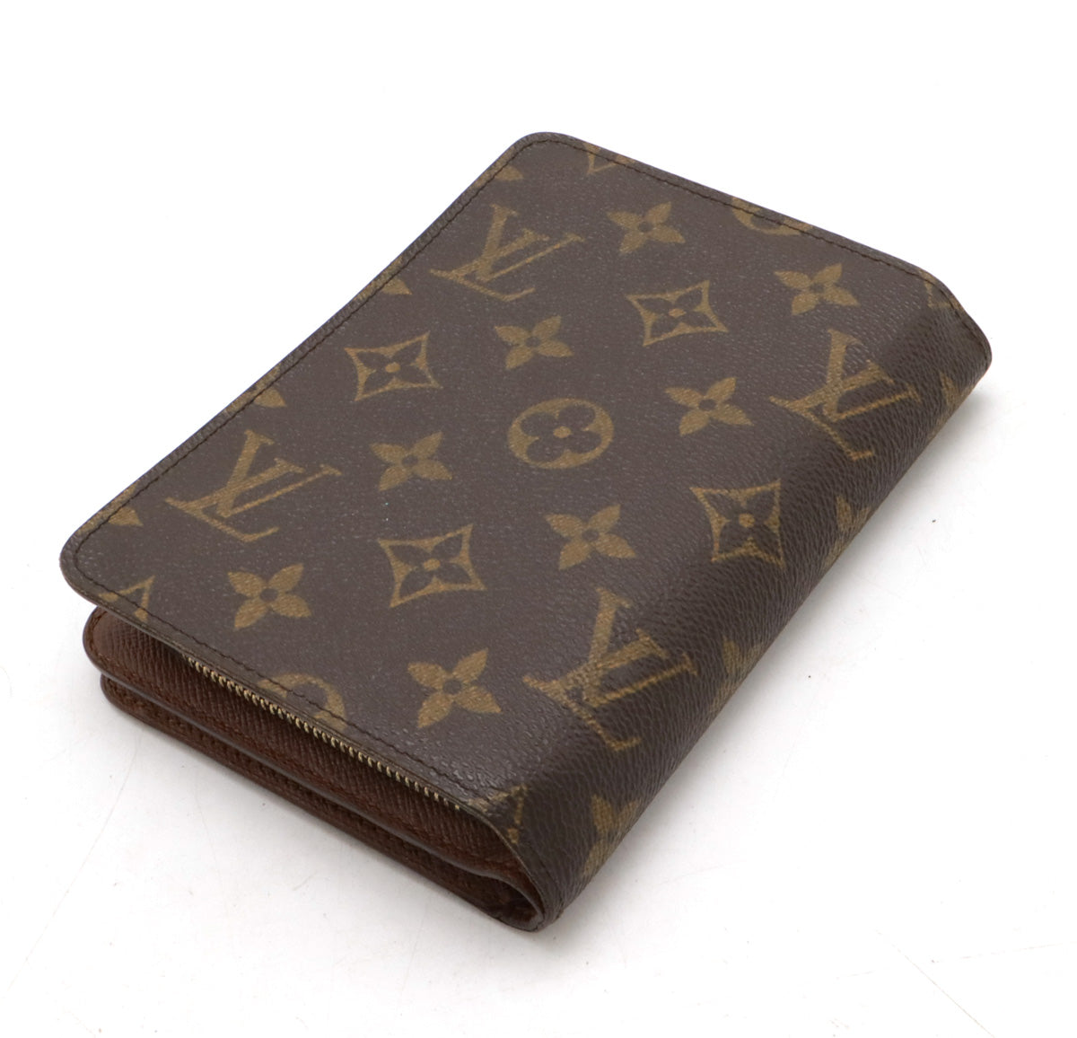 Louis Vuitton Monogram Portefeuille Zip Bifold Wallet M61207 in Very Good Condition