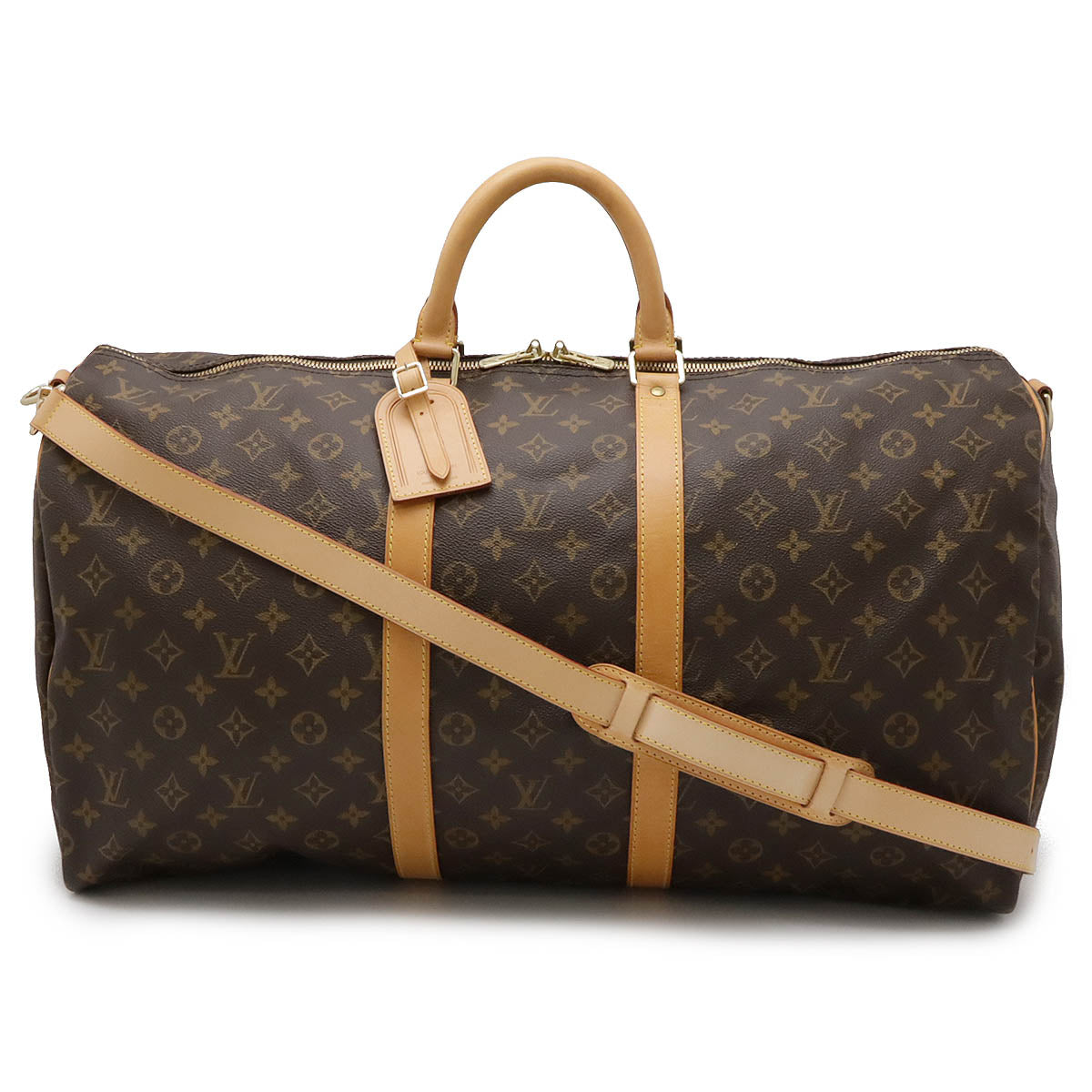 Louis Vuitton Monogram Keepall Bandouliere 55 Travel Bag M41414