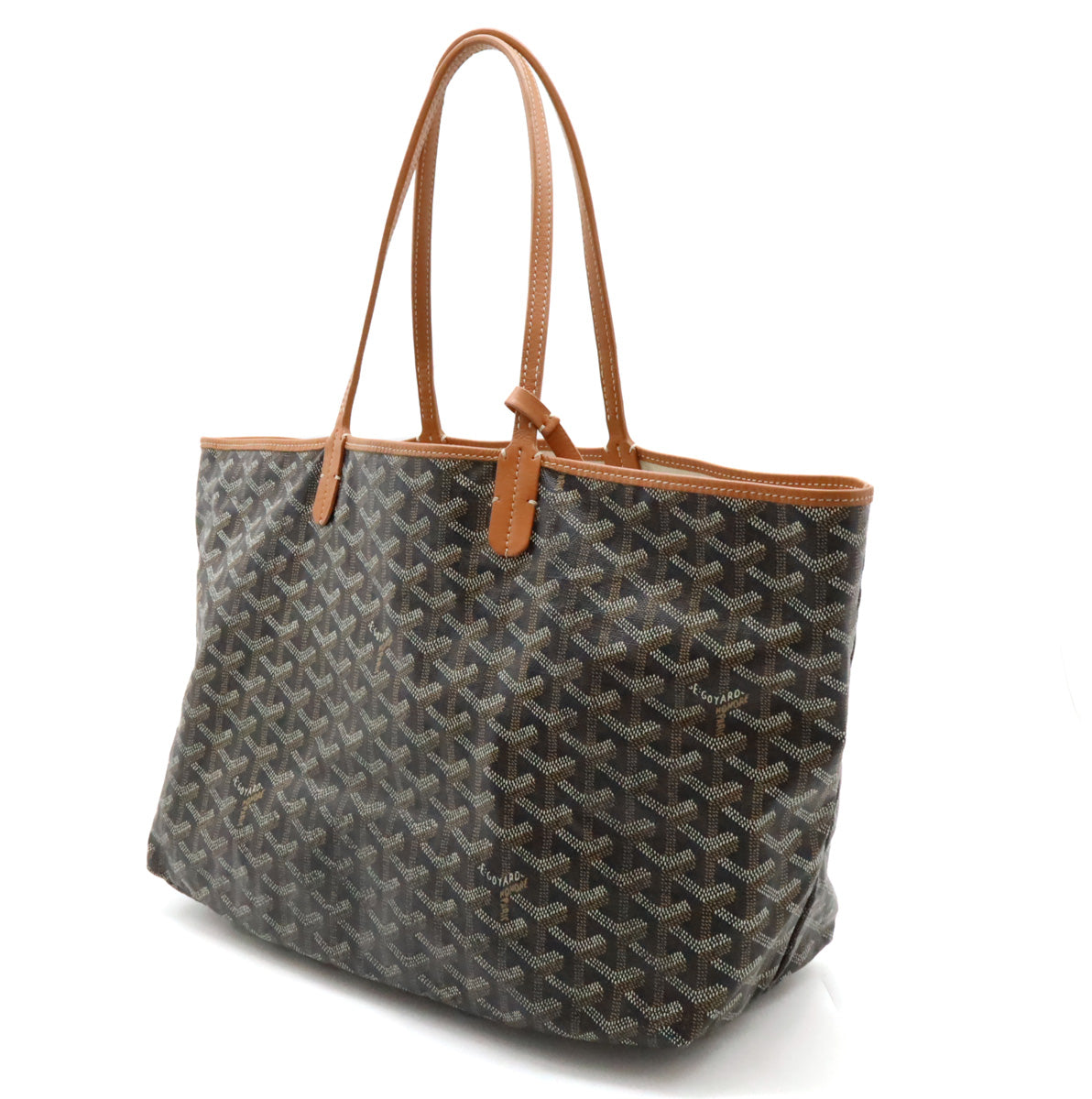 Goyard St. Louis PM Coated Canvas/Leather Tote Bag